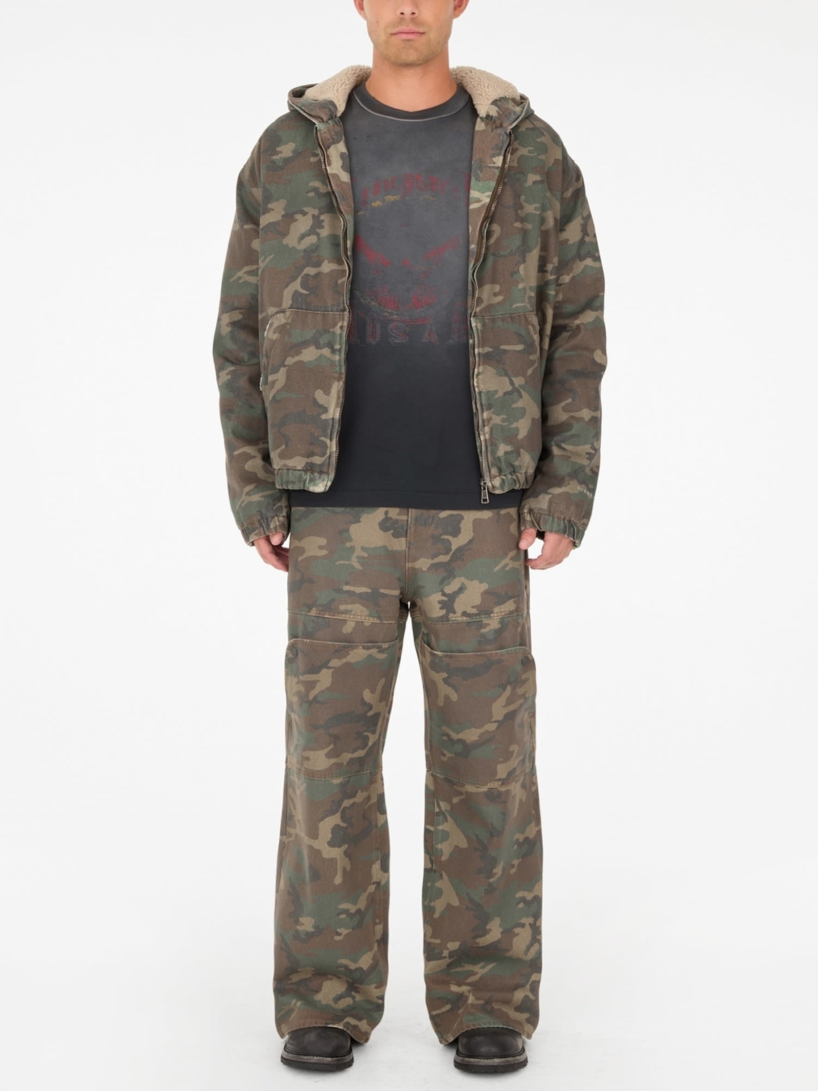 Guess Camouflage-Jack Met Capuchon