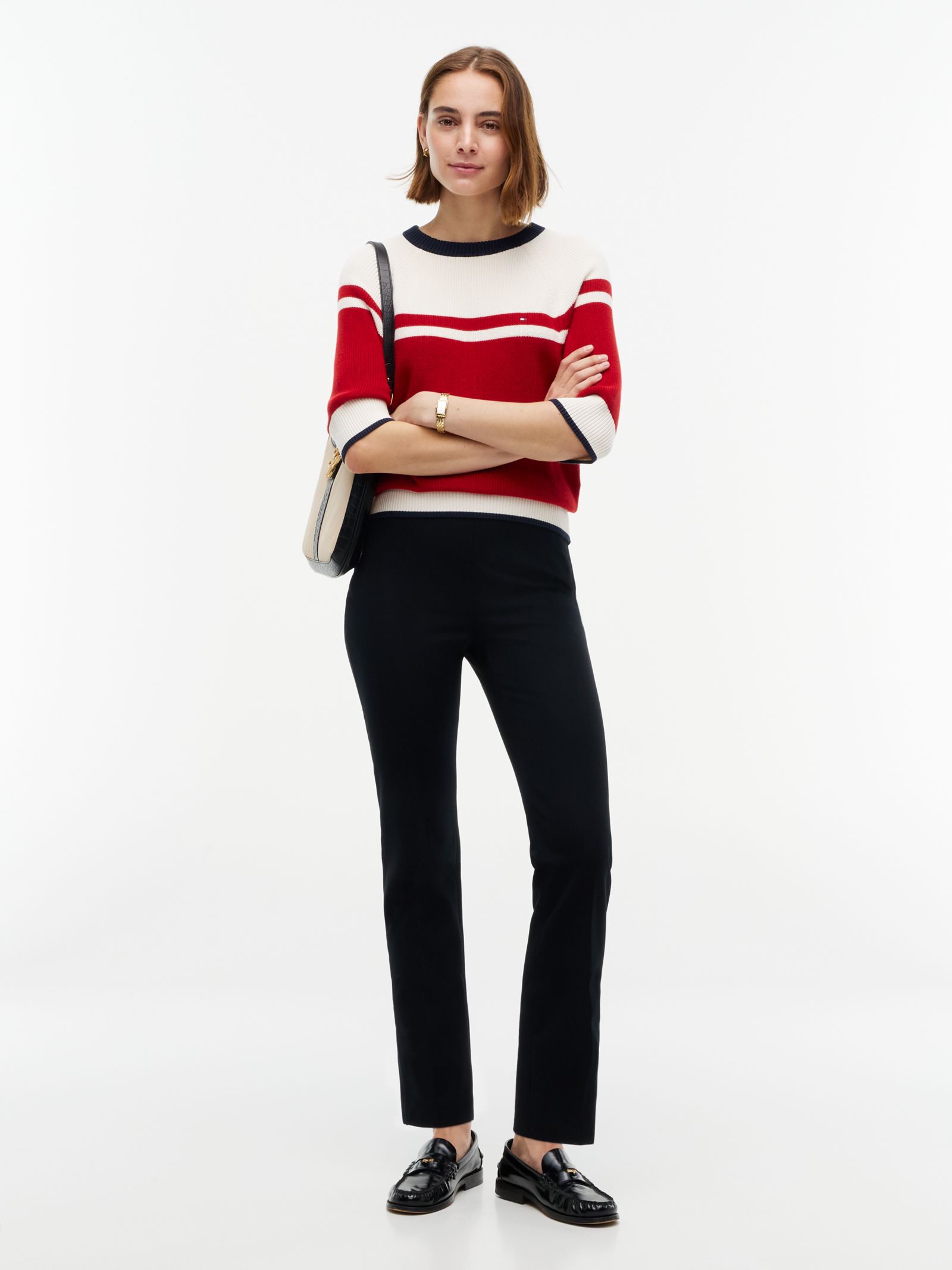Tommy Hilfiger Extra Slim Fit Broek van Gabardine in zwart