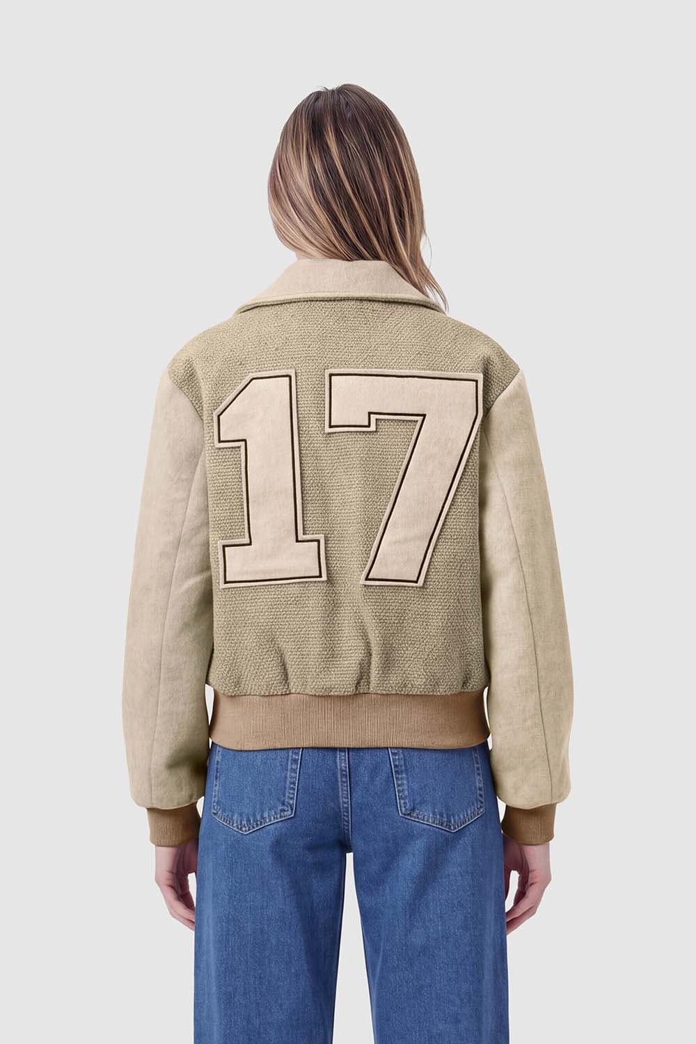 Florez Wollen Jas Estee Beige dames