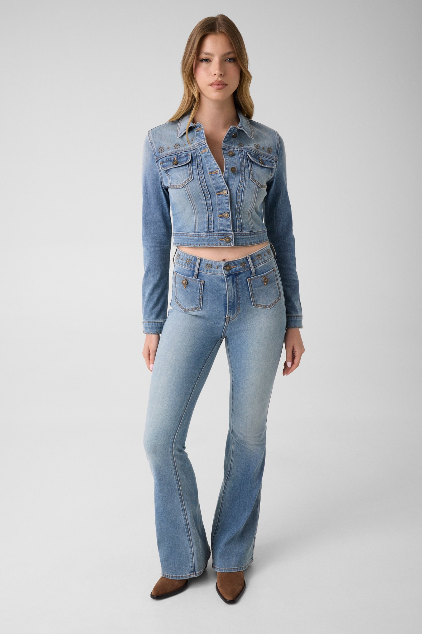 Guess Belle Flare Jeans Met Hoge Taille