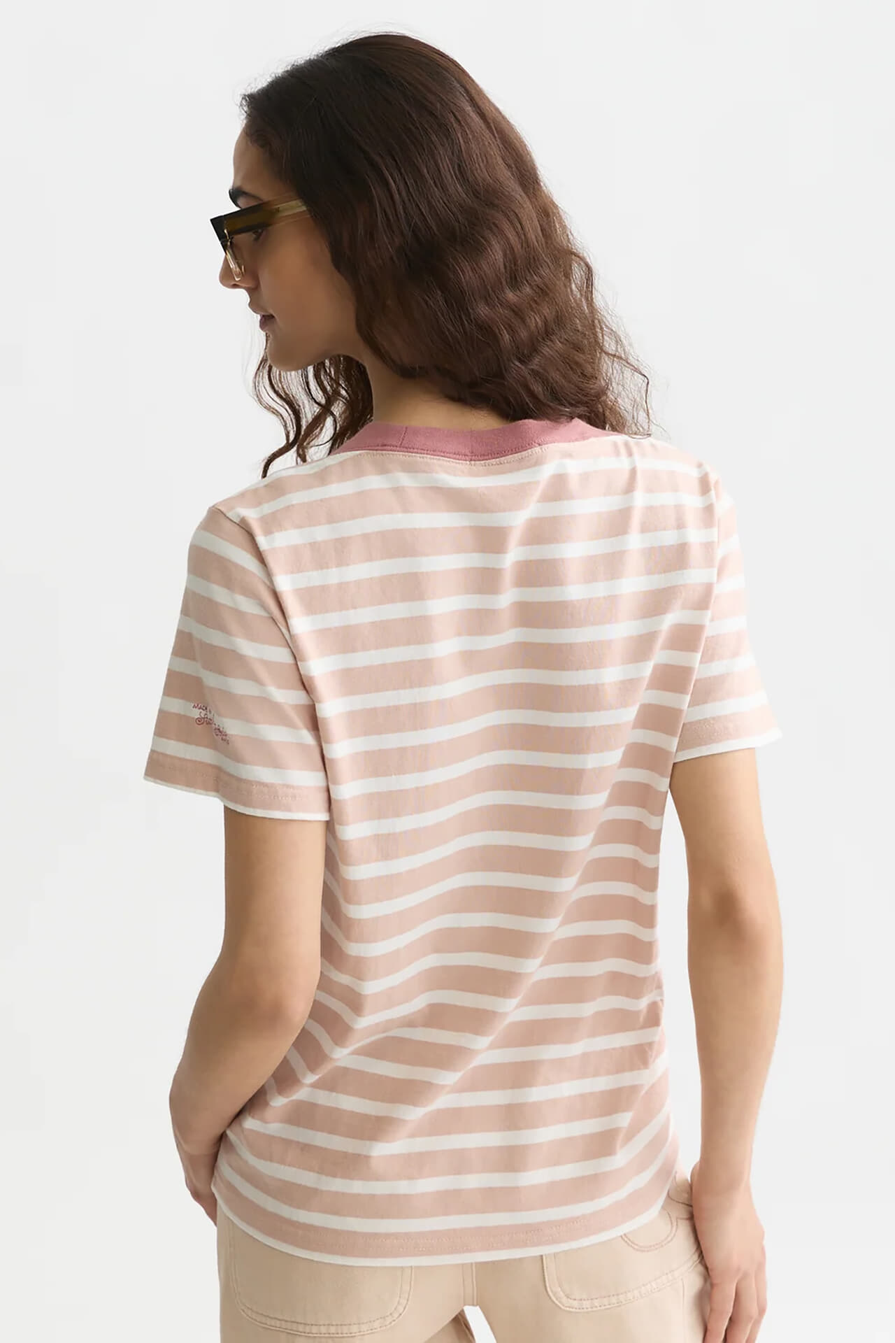 Scotch & Soda Scotch & Soda T-shirt Breton Roze dames