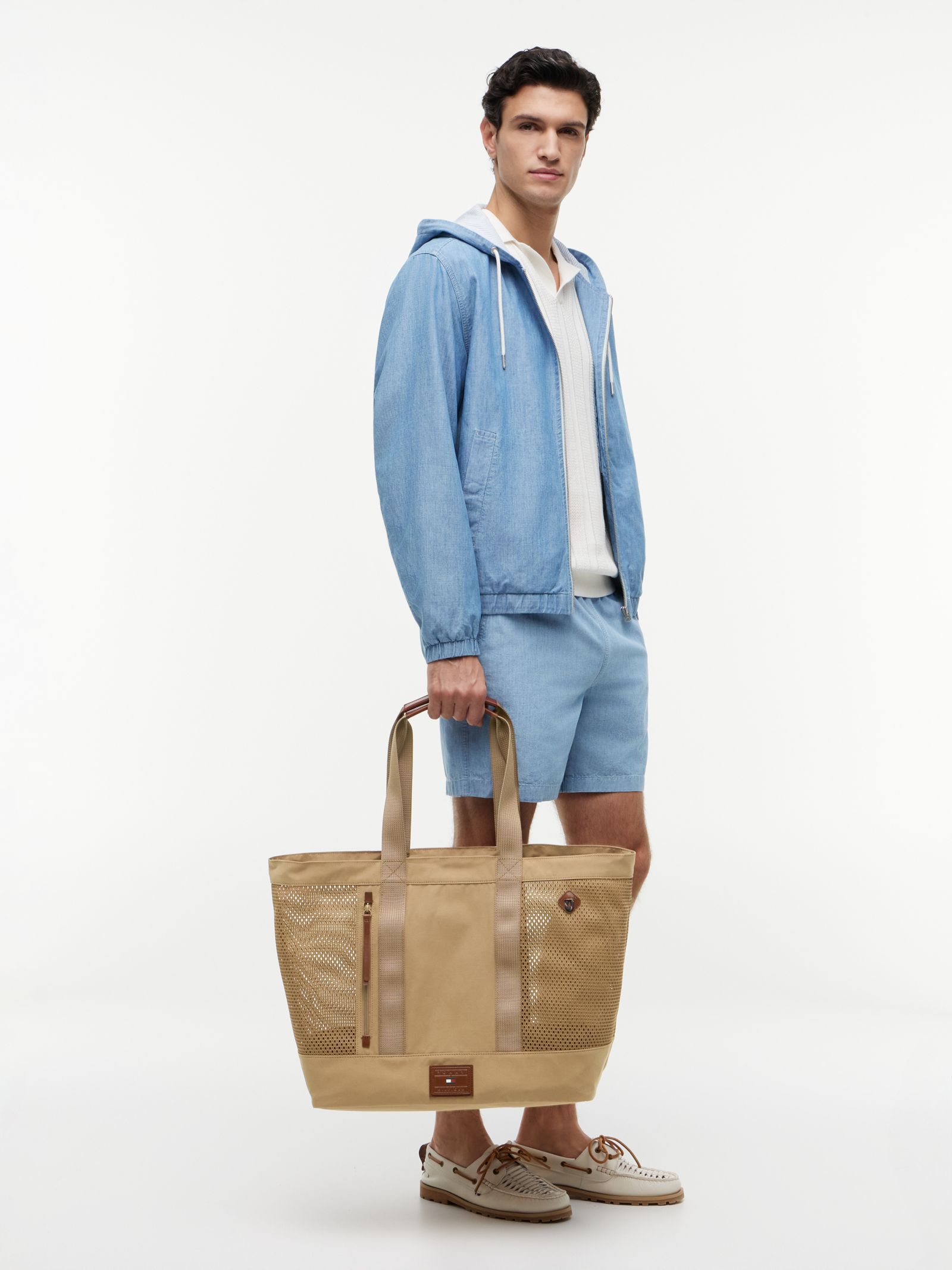 Tommy Hilfiger Strandtas met mesh panelen