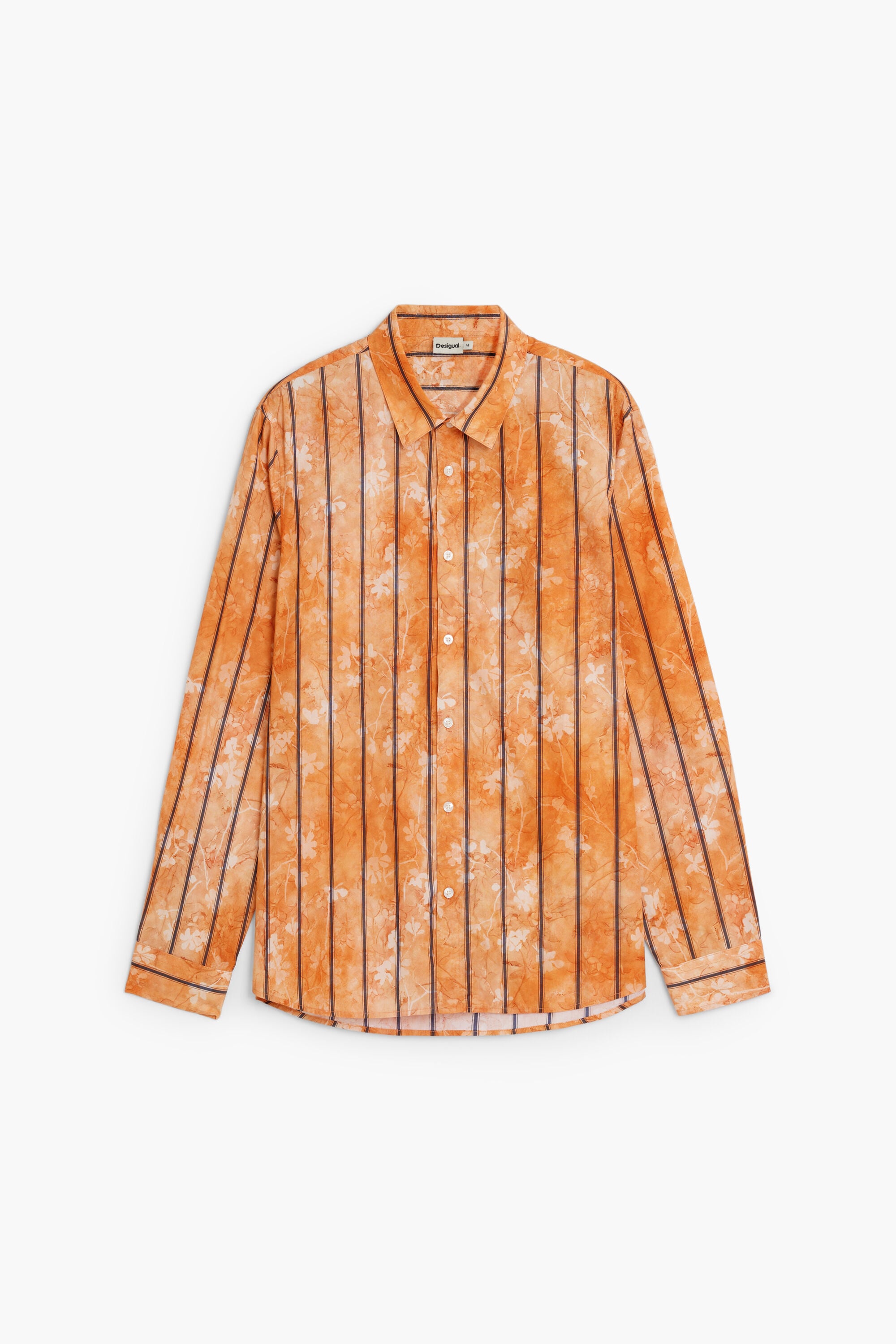 Desigual long-sleeved striped shirt