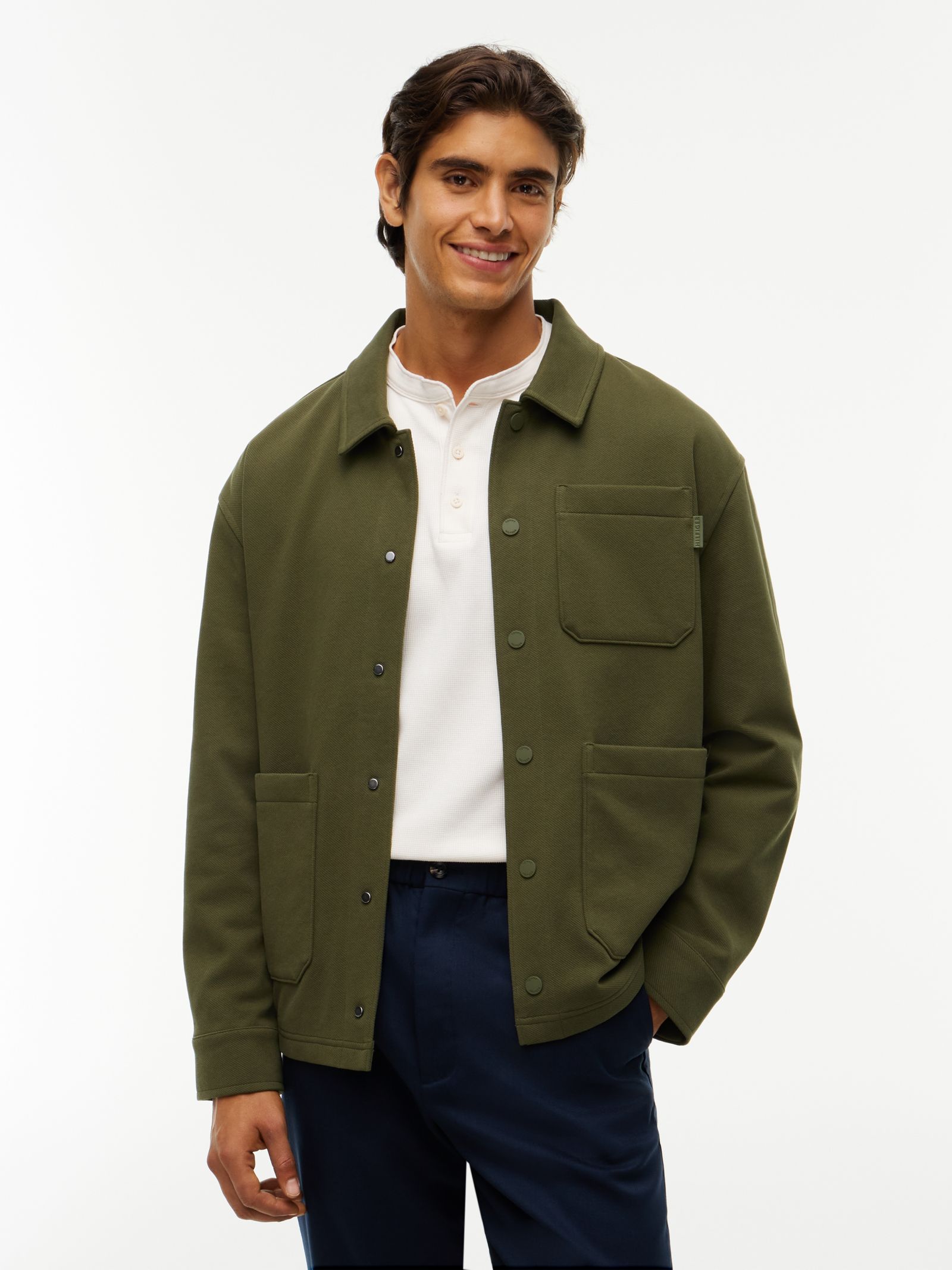 Tommy Hilfiger Relaxed Chore Jack met Gemengde Textuur