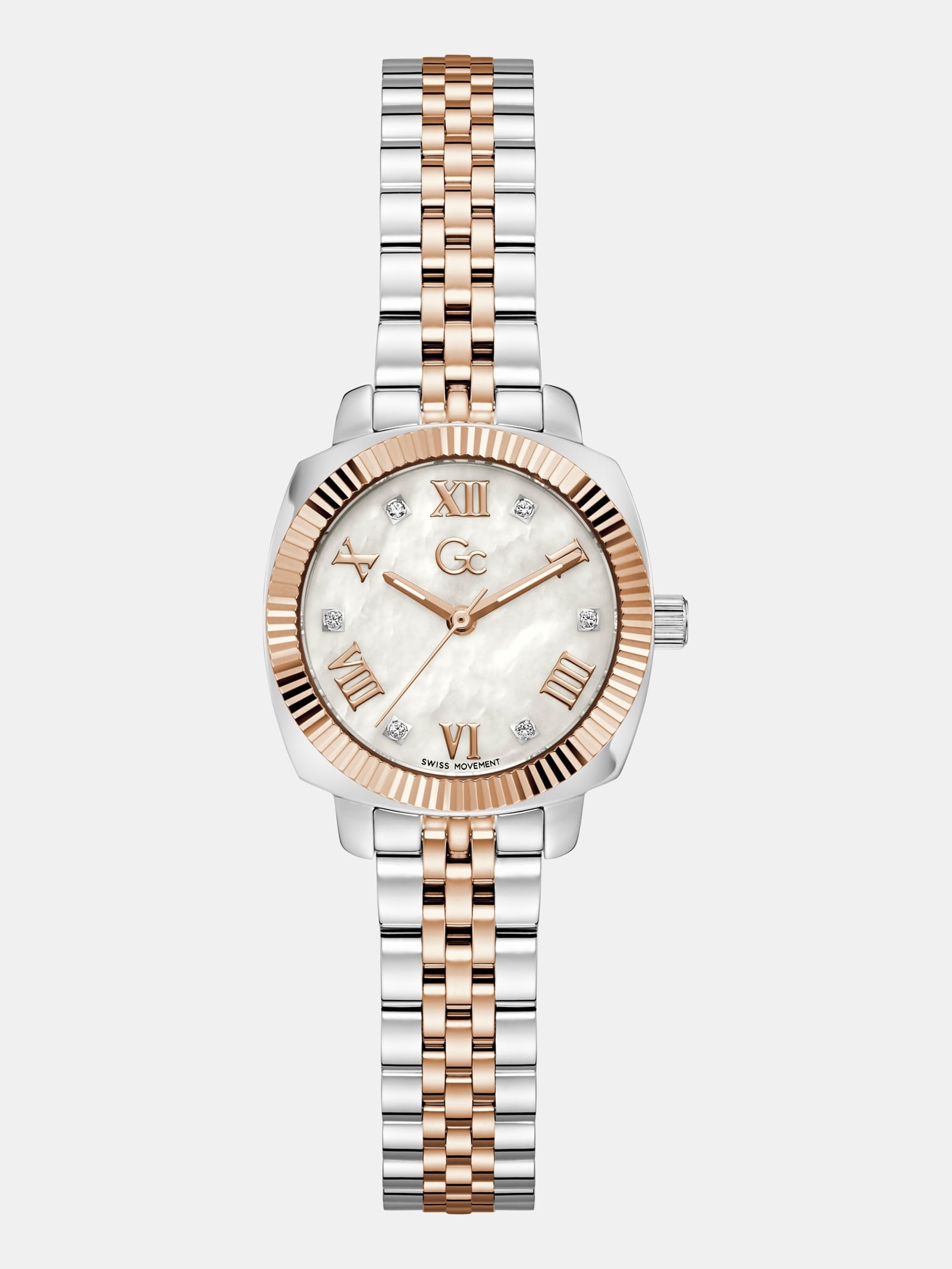 Guess Gc Rvs Analoge Horloge 28 Mm in zilver