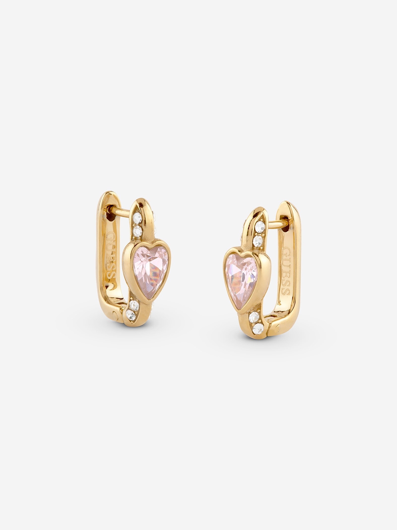 Guess Crystal Love-Oorbellen in goud