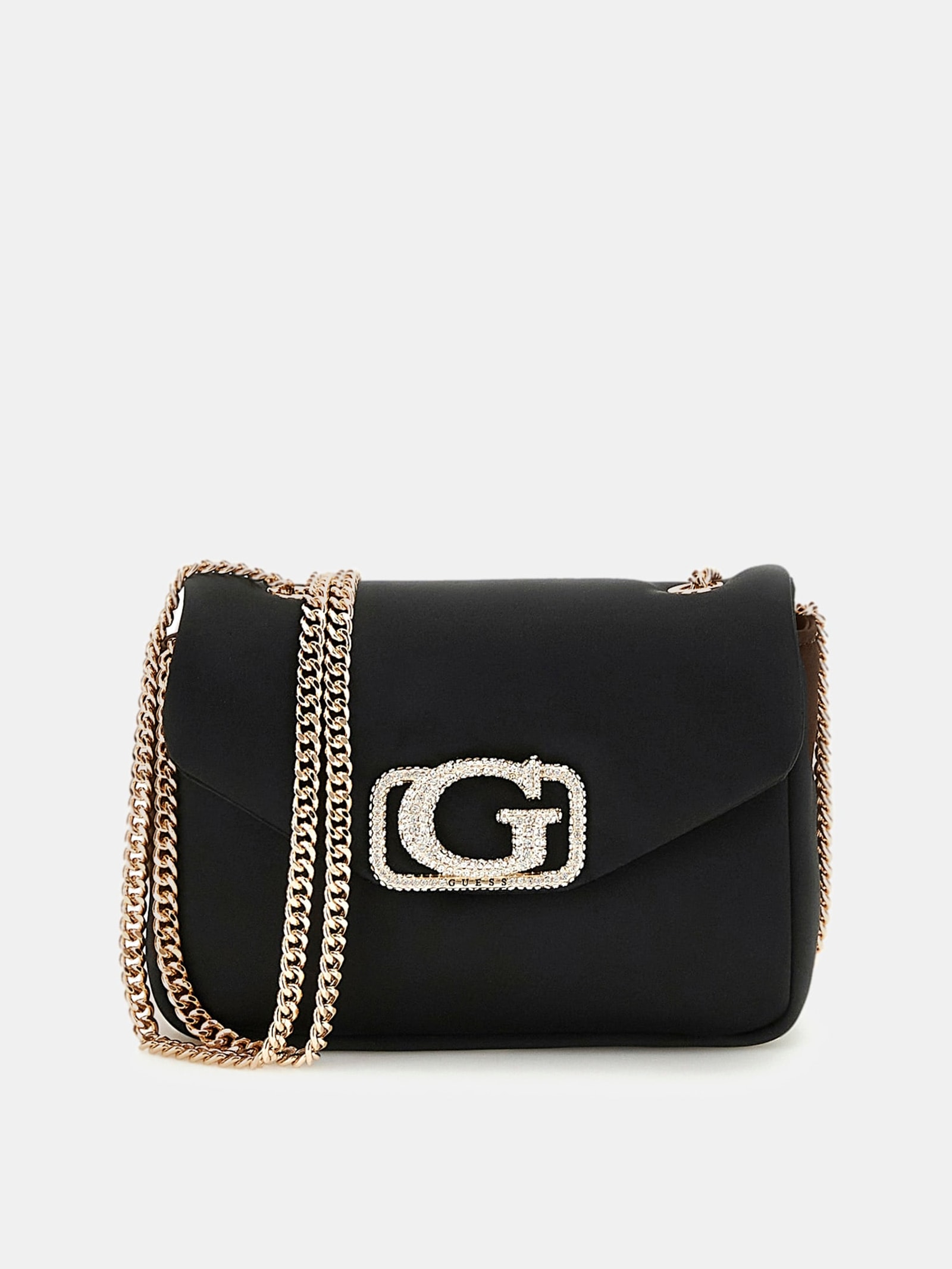 Guess Mini-Schoudertas Prue Logo Met Detail in zwart