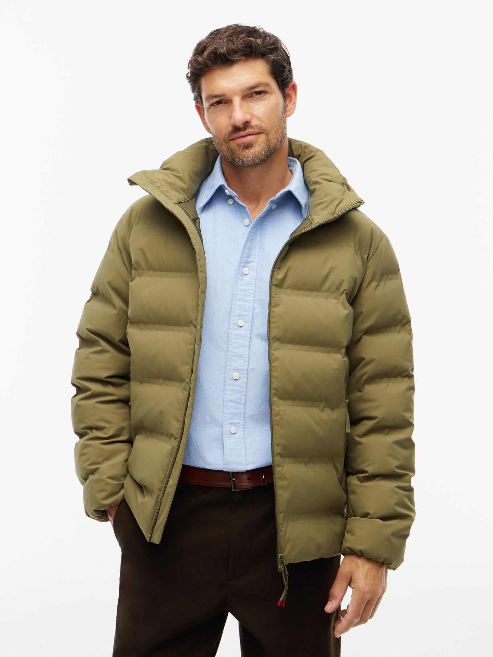 Tommy Hilfiger Performance Tech gewatteerde jas met capuchon in groen