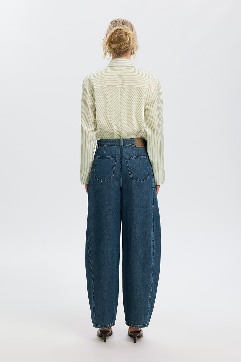 Selected Femme Blouse Connie Relaxed Fit Crème dames