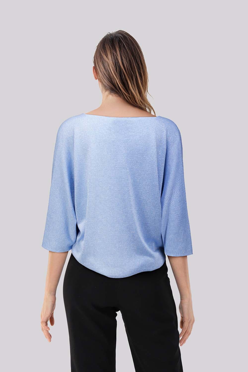 Bomont Glitter Top Blauw dames