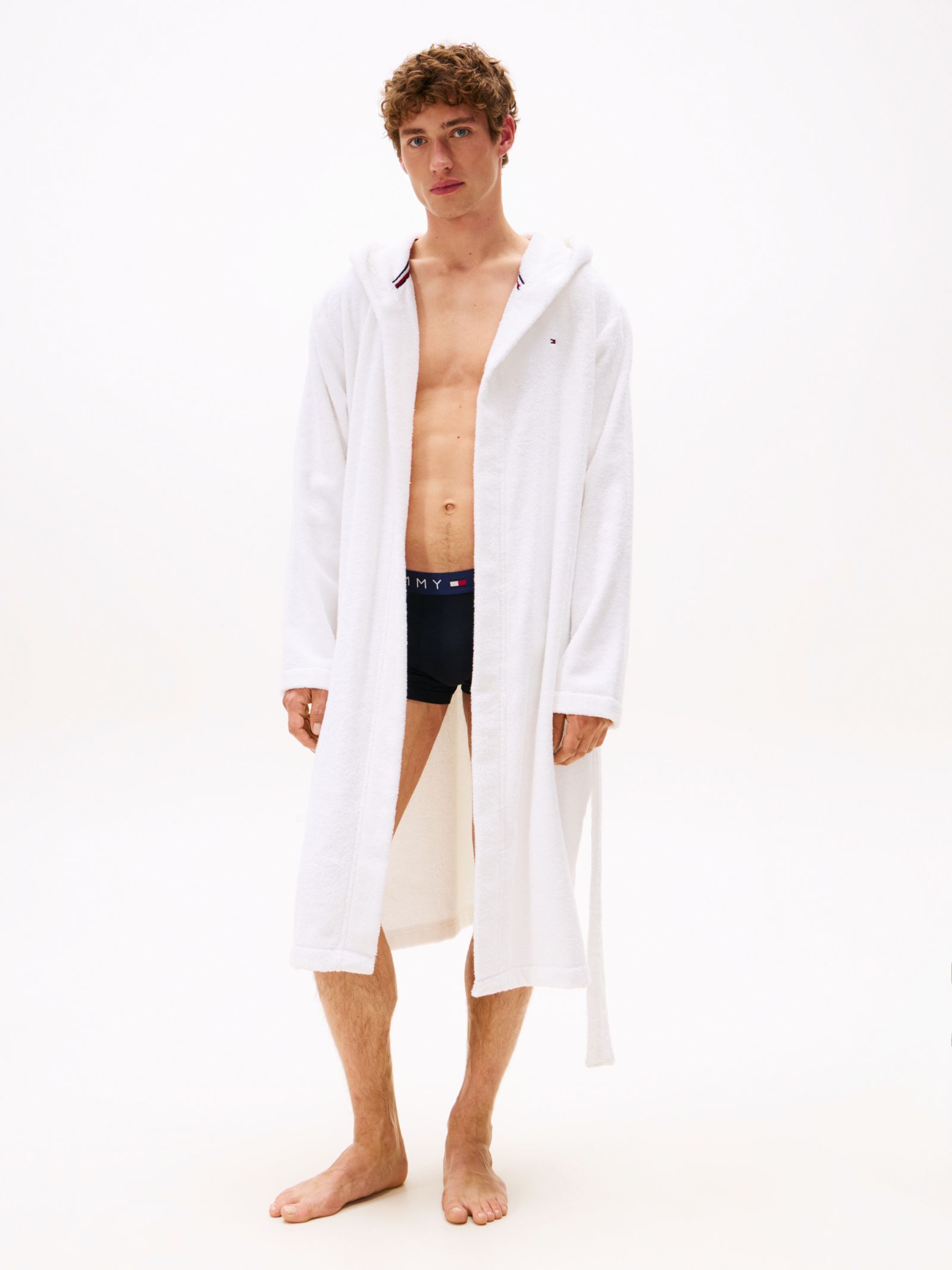 Tommy Hilfiger Original badstof badjas met capuchon