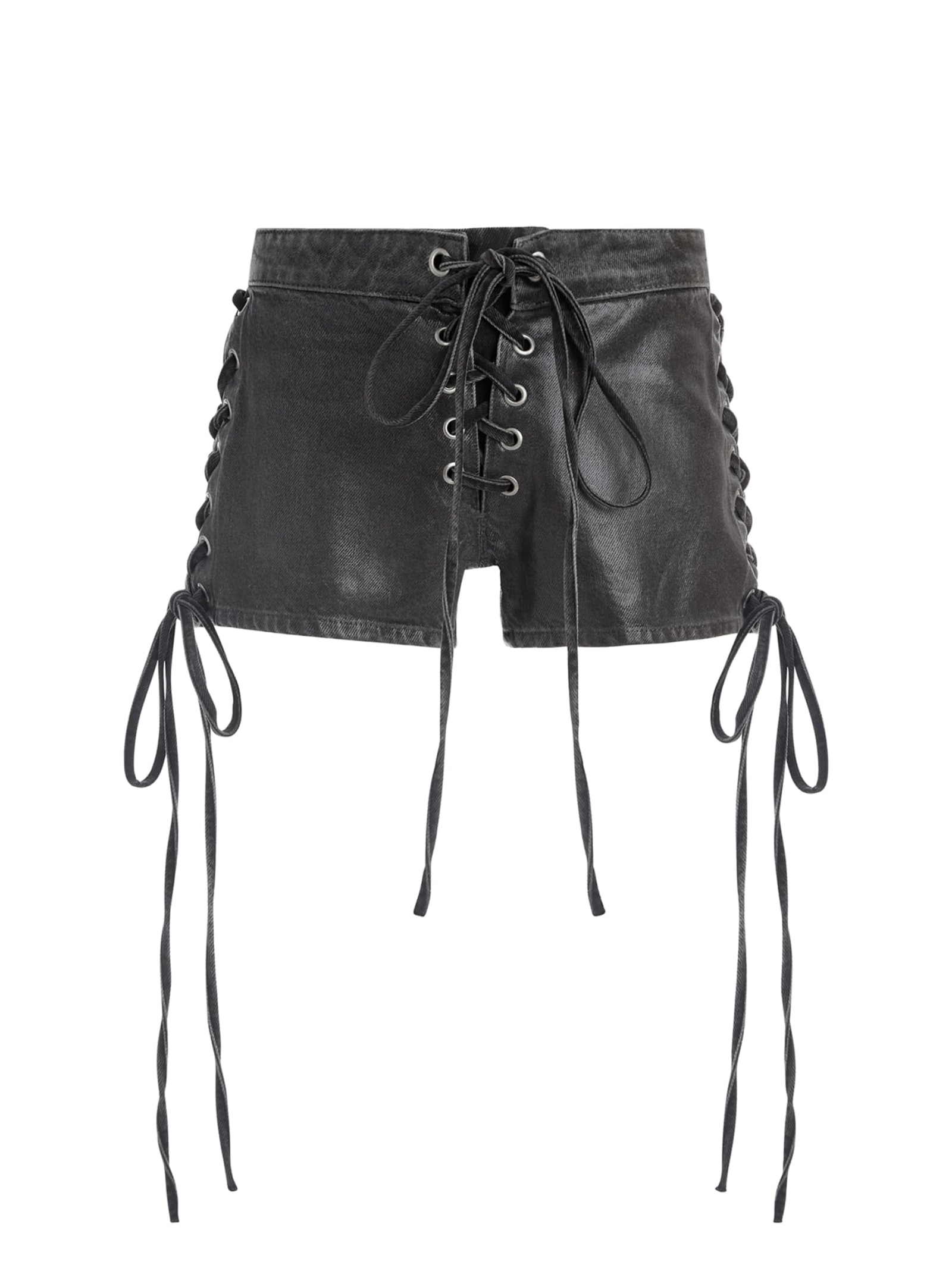 Guess Denim Shorts Normale Taille in zwart
