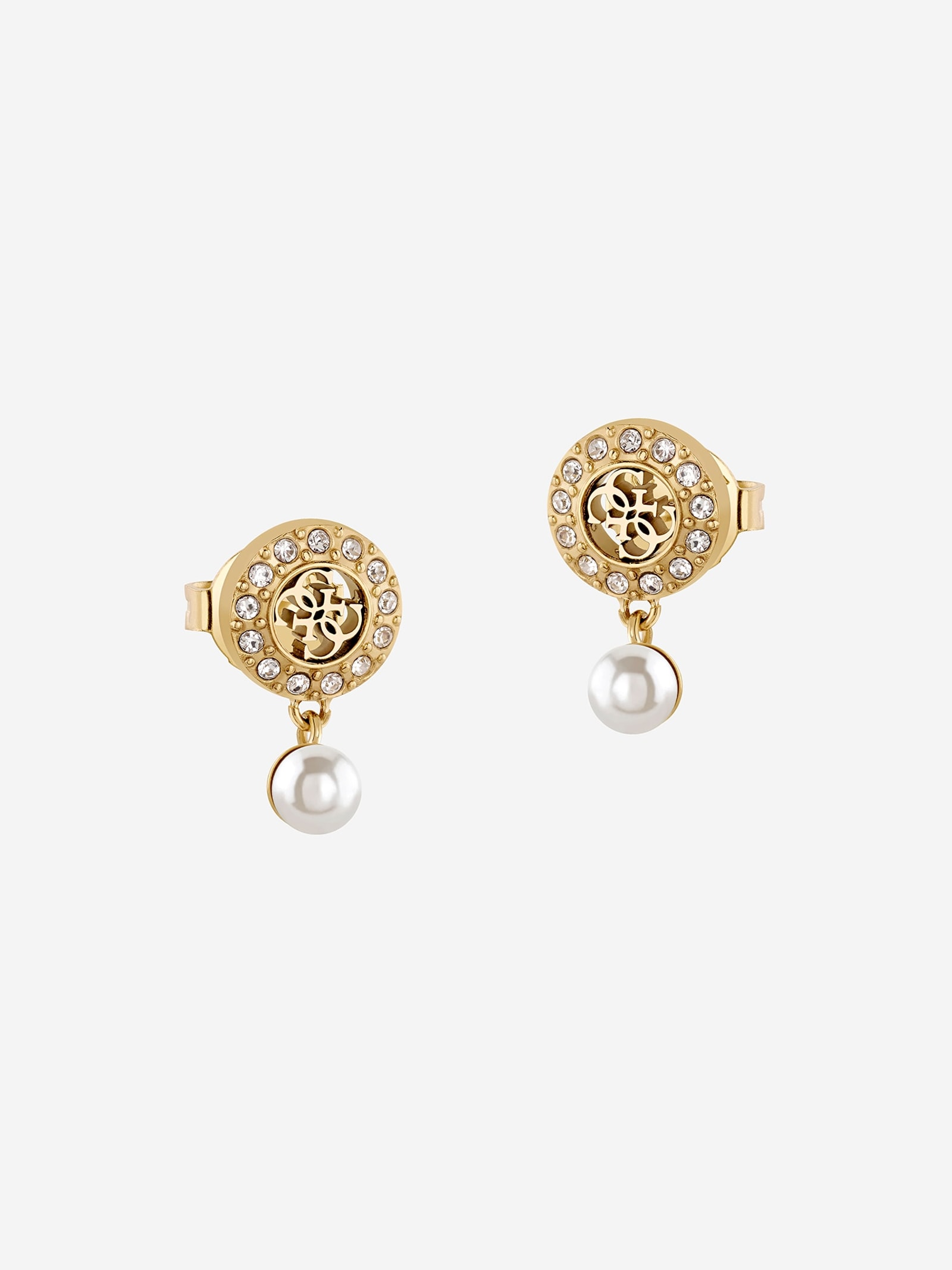 Guess Oorbellen Tiny Pearly in goud
