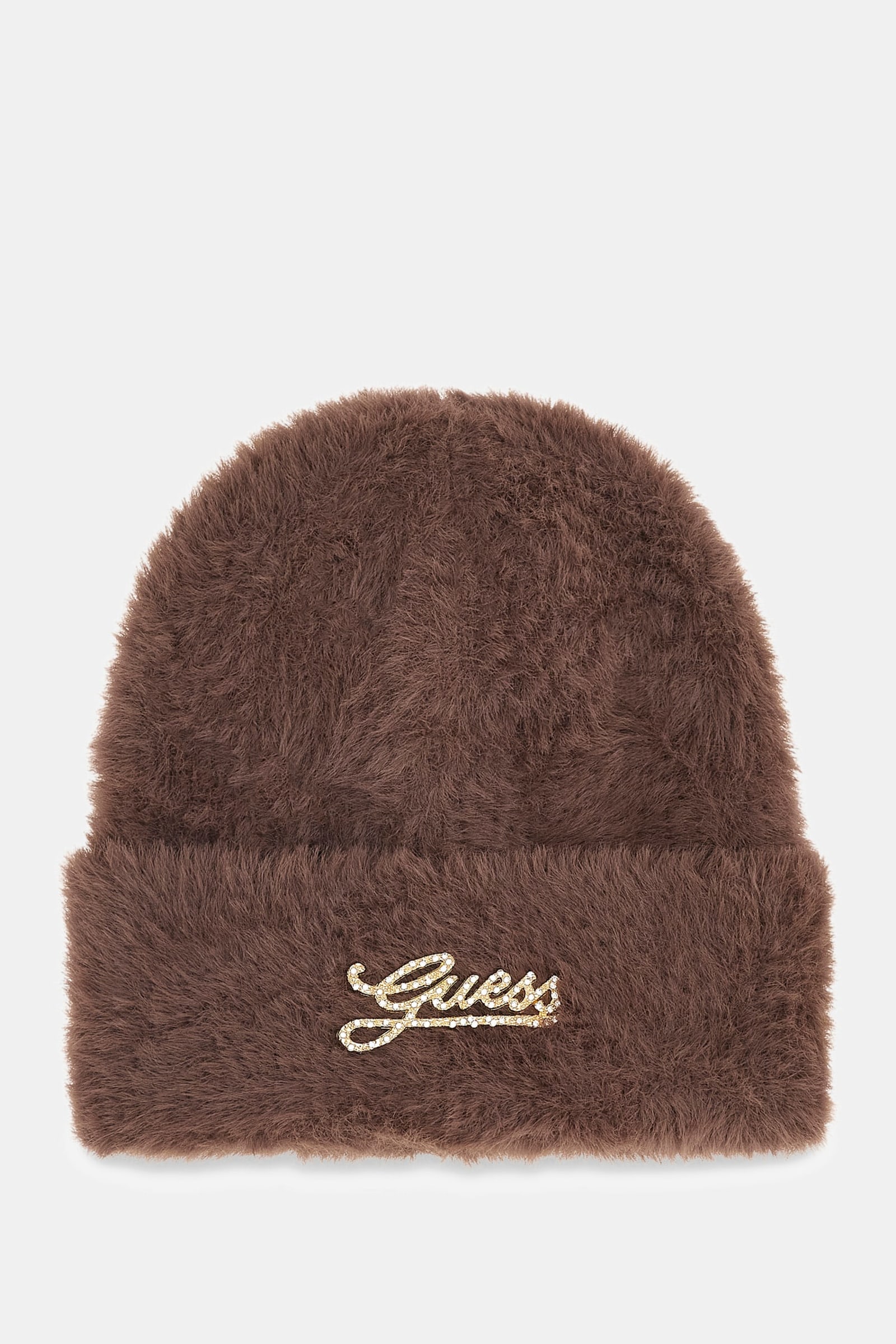 Guess Gebreide Muts for women in bruin