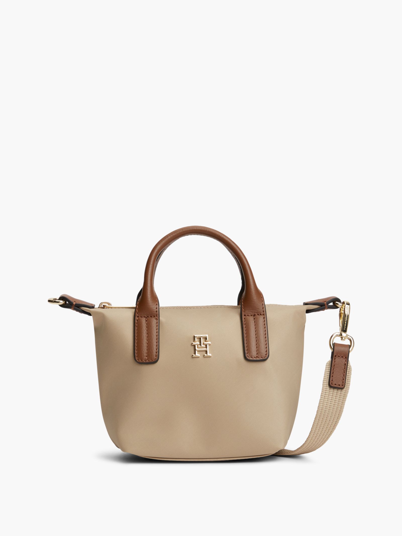 Tommy Hilfiger Popette Crossbody Shopper in beige