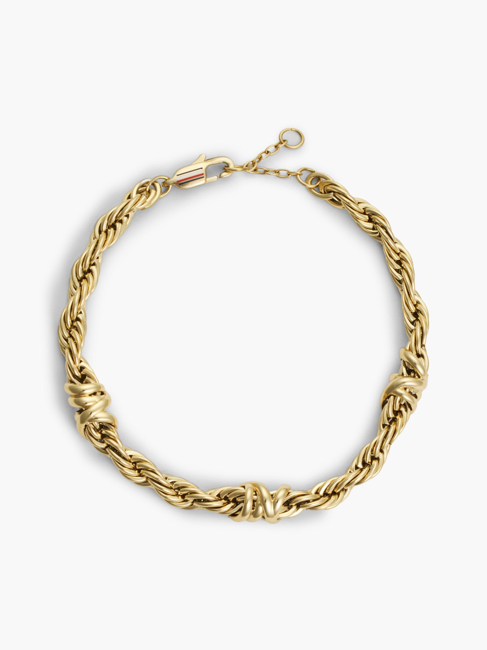 Tommy Hilfiger Vergulde armband met gedraaide schakel