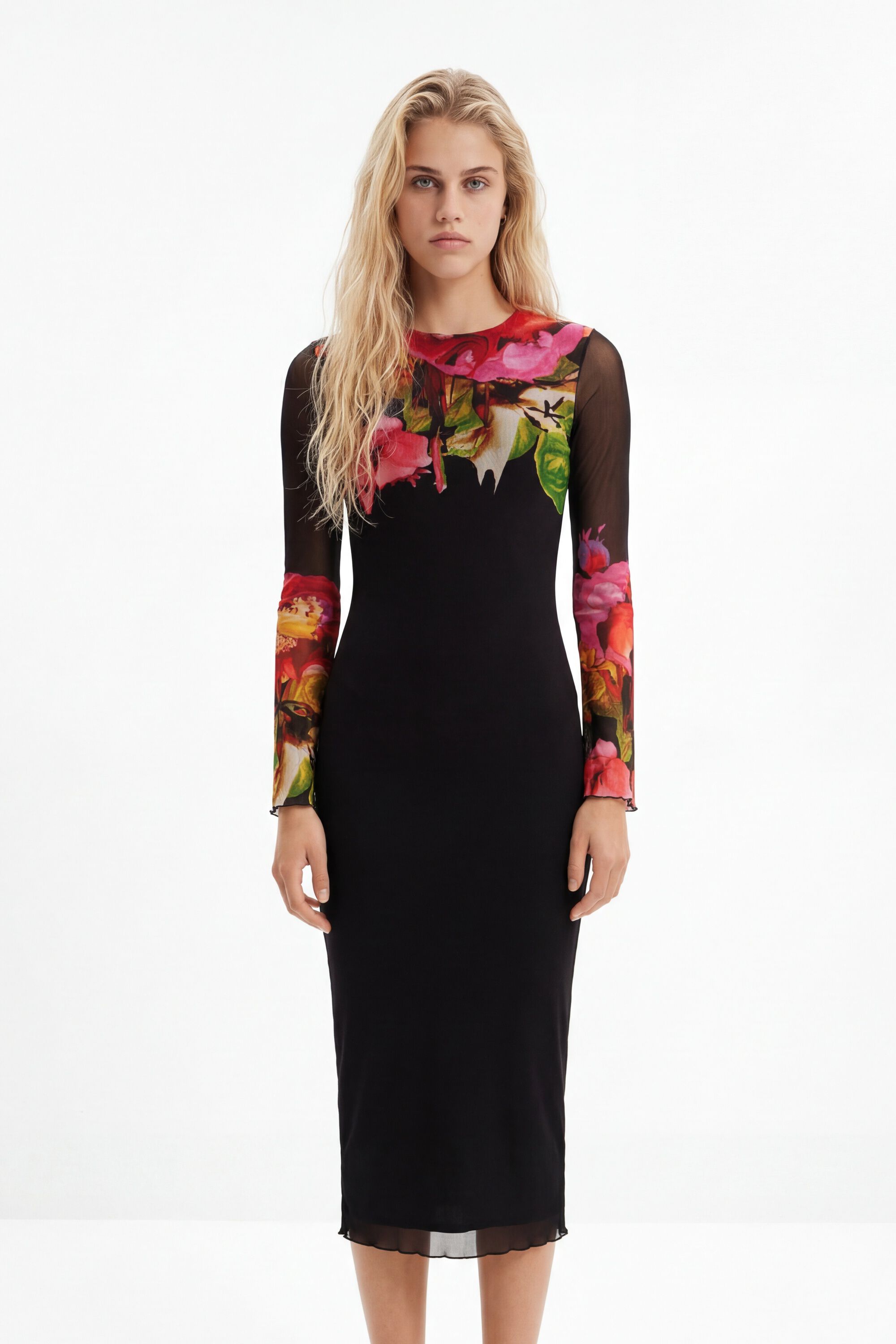 Desigual Tulen bloemenjurk M. Christian Lacroix
