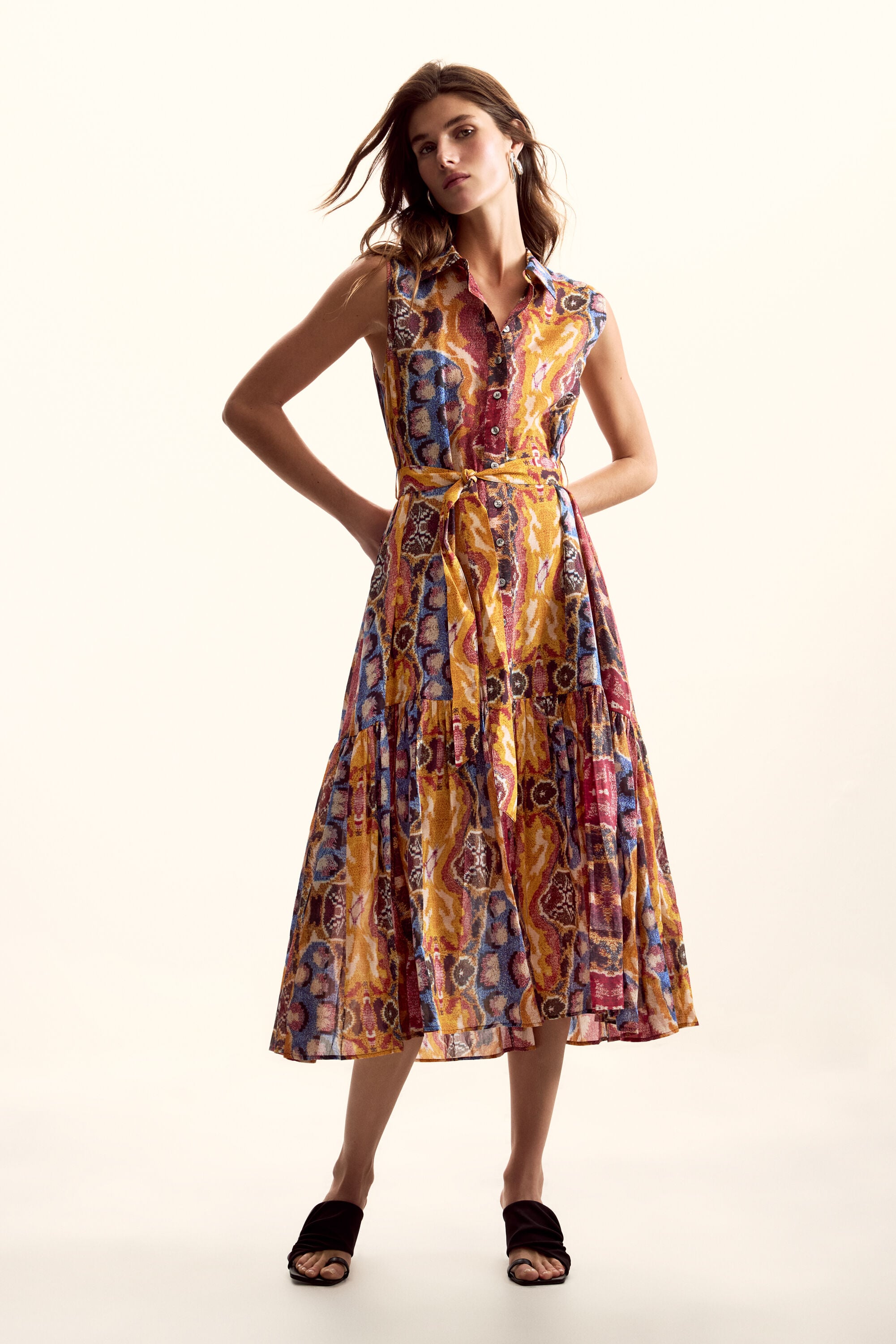 Desigual Jurk ontworpen door Mr. Christian Lacroix in multicolor