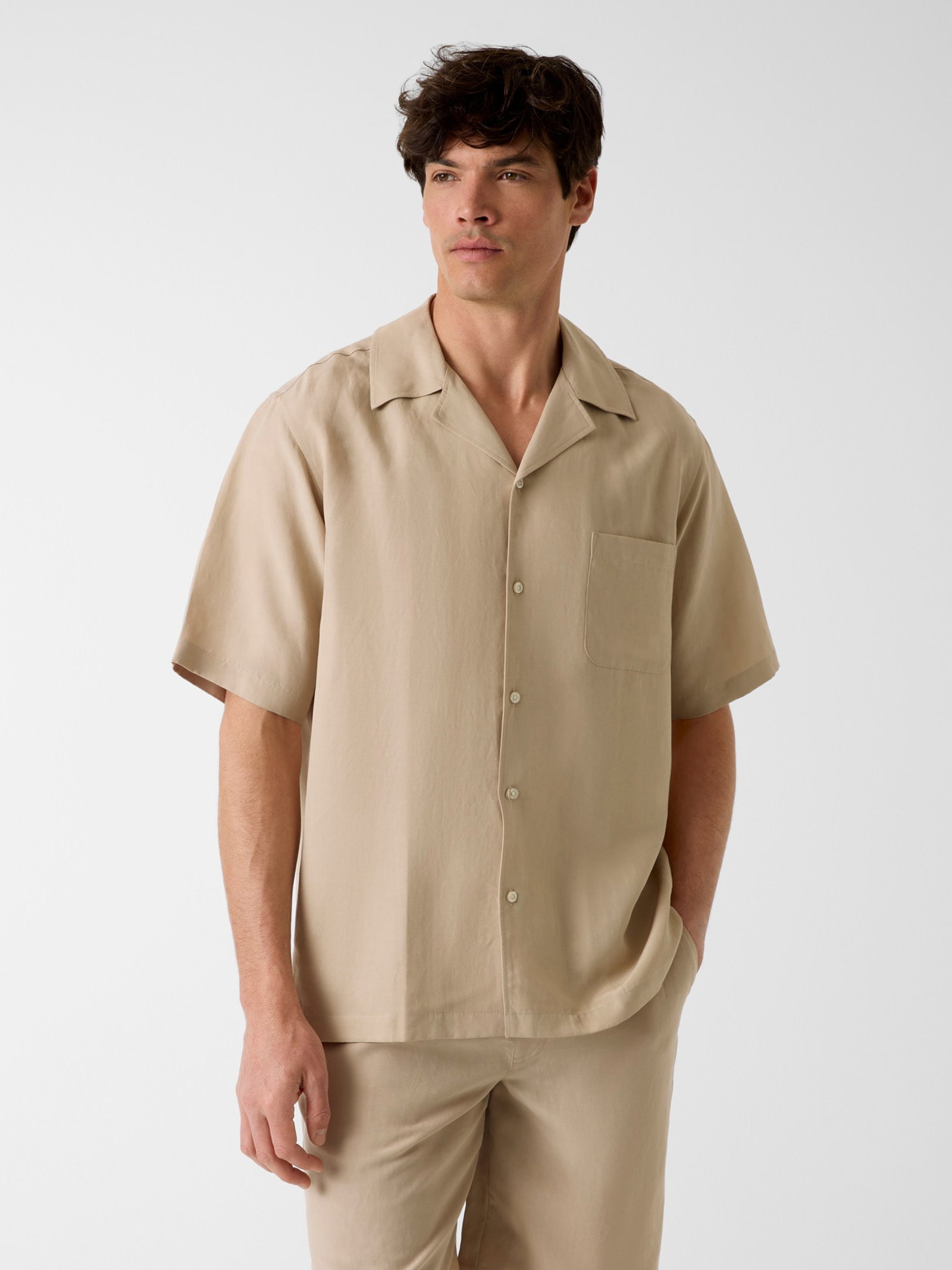 Guess Linnenmix Shirt in beige