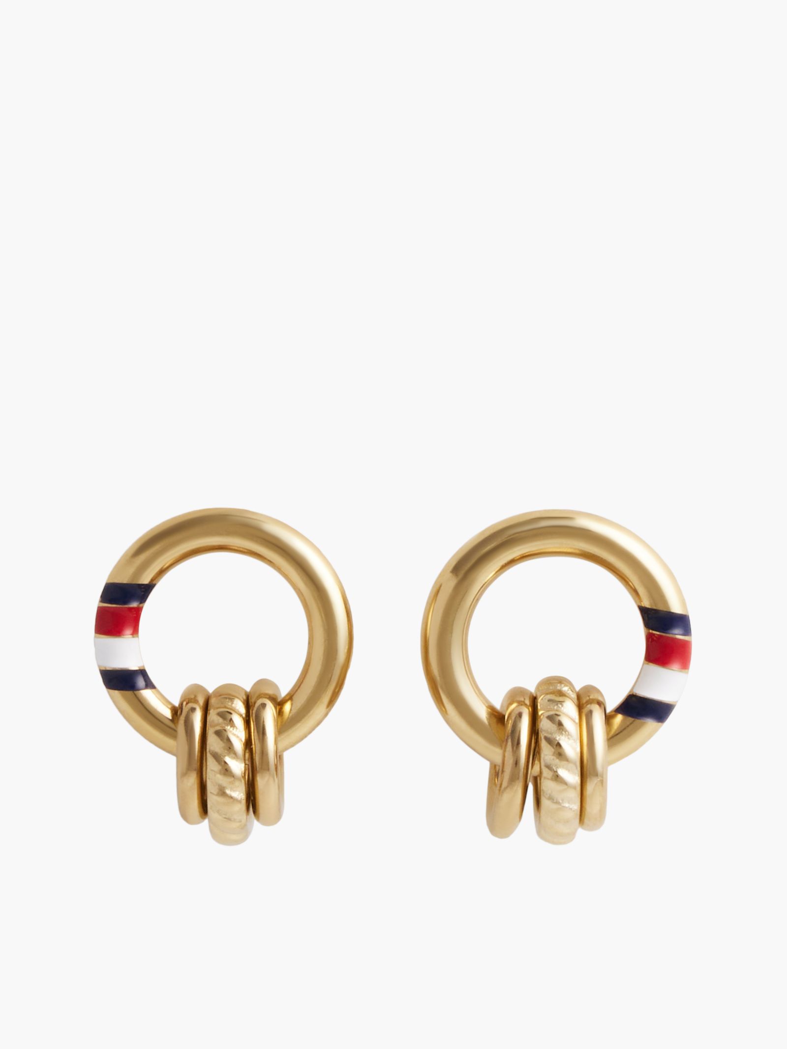 Tommy Hilfiger Vergulde oorknopjes met touwdetail