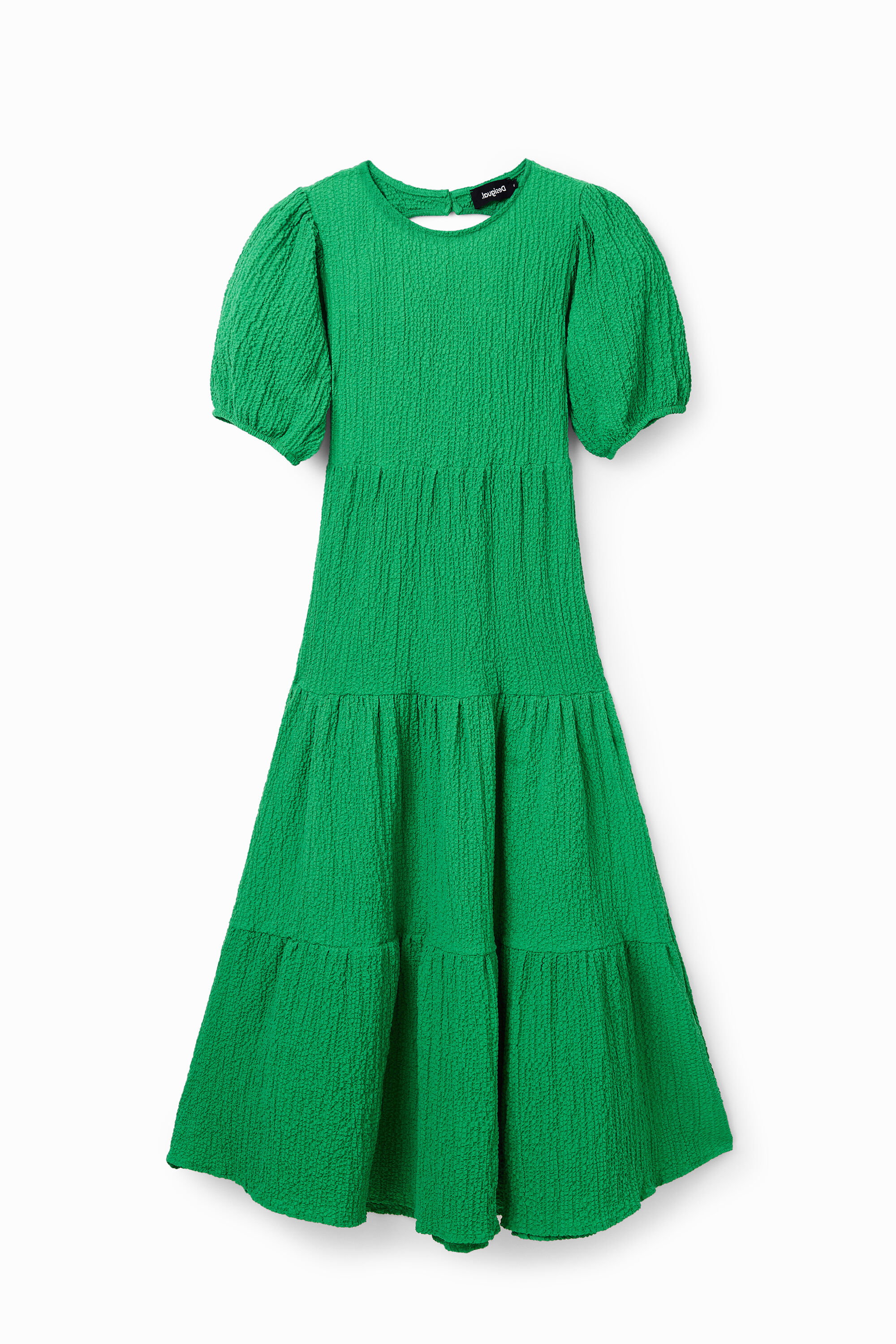 Desigual Midi-jurk met rugdecolleté in groen