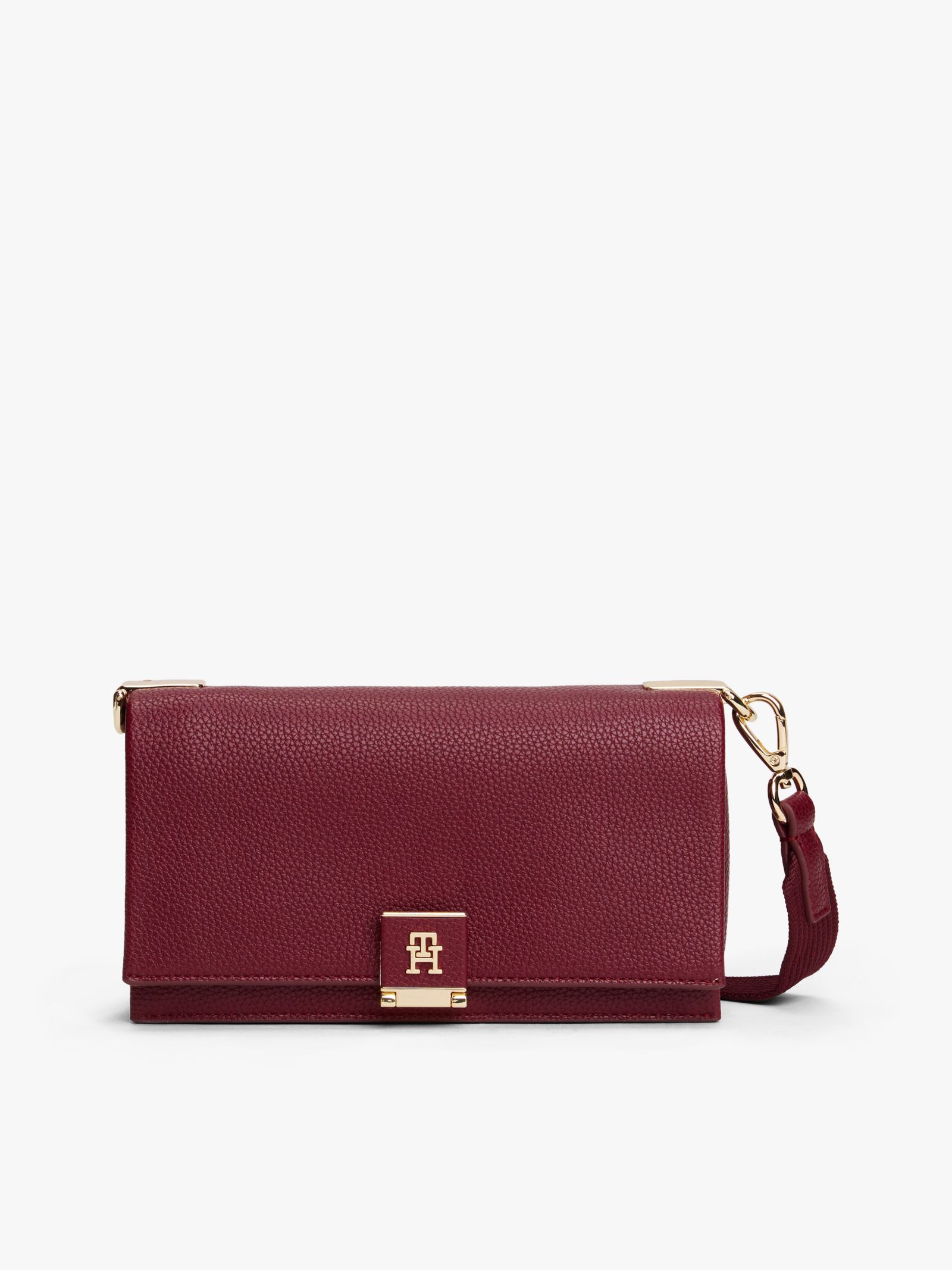 Tommy Hilfiger Crossbodytas met TH Monogram in rood