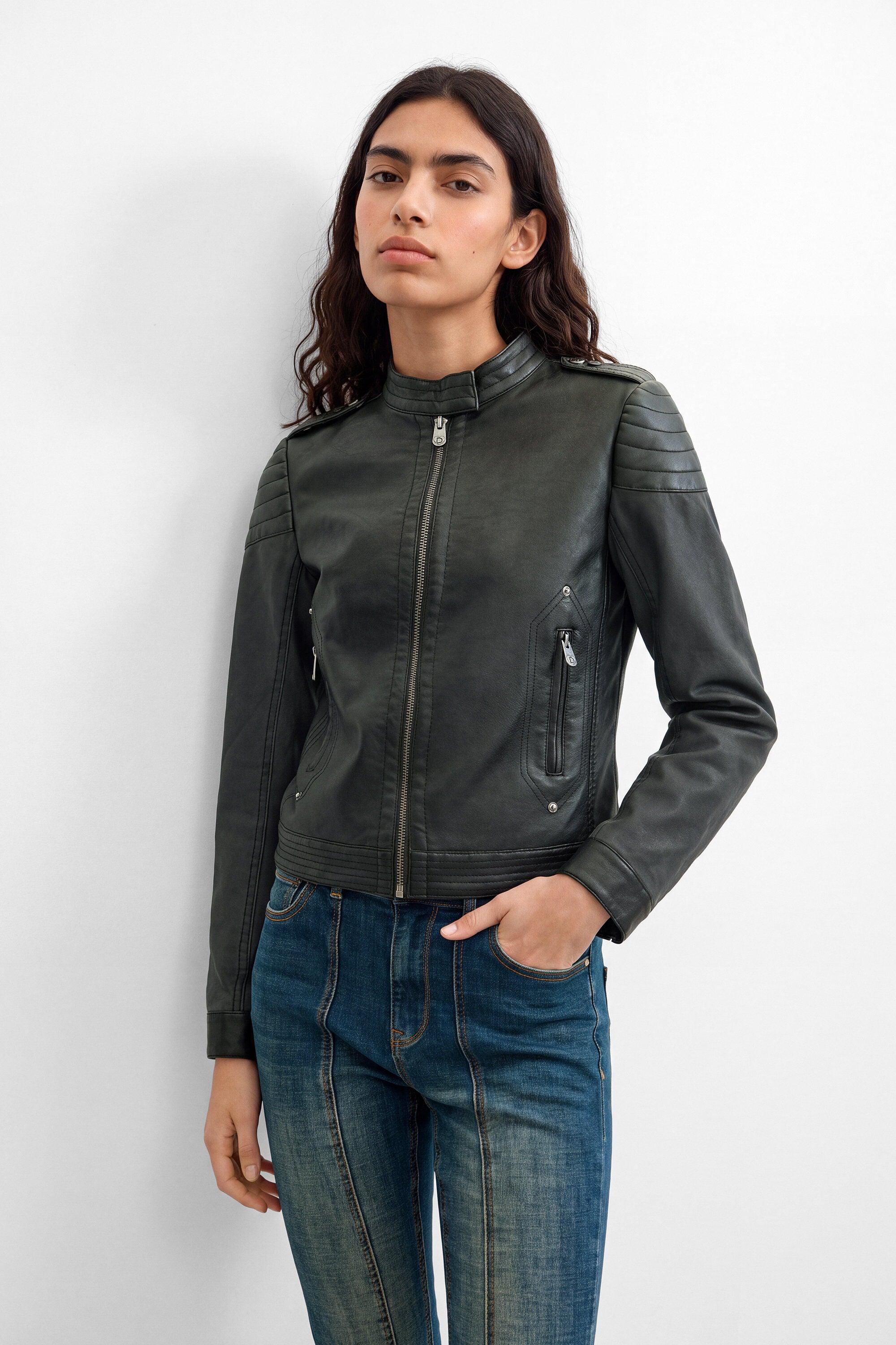 Desigual Leren jas