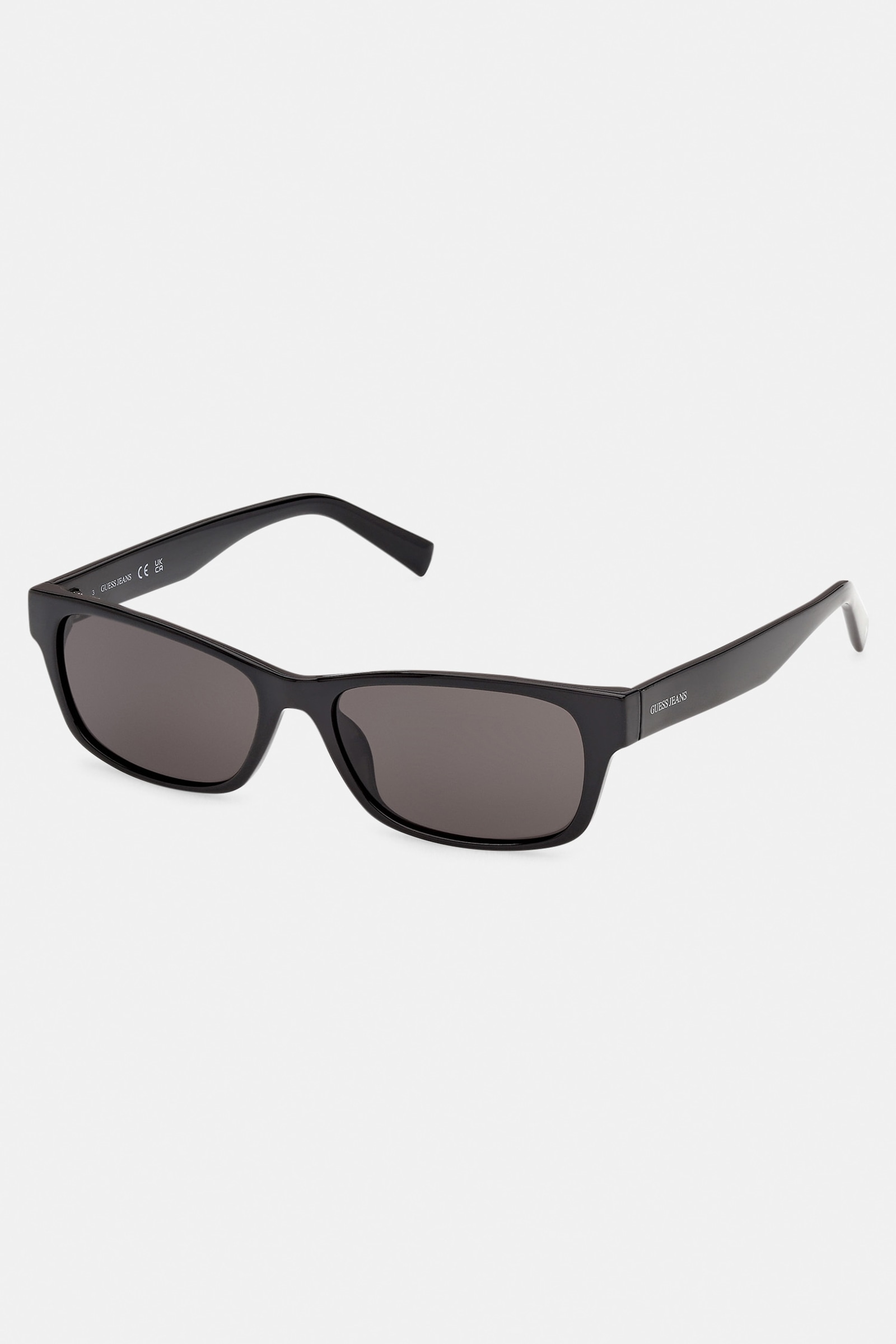 Guess Rechthoekige Zonnebril unisex in zwart