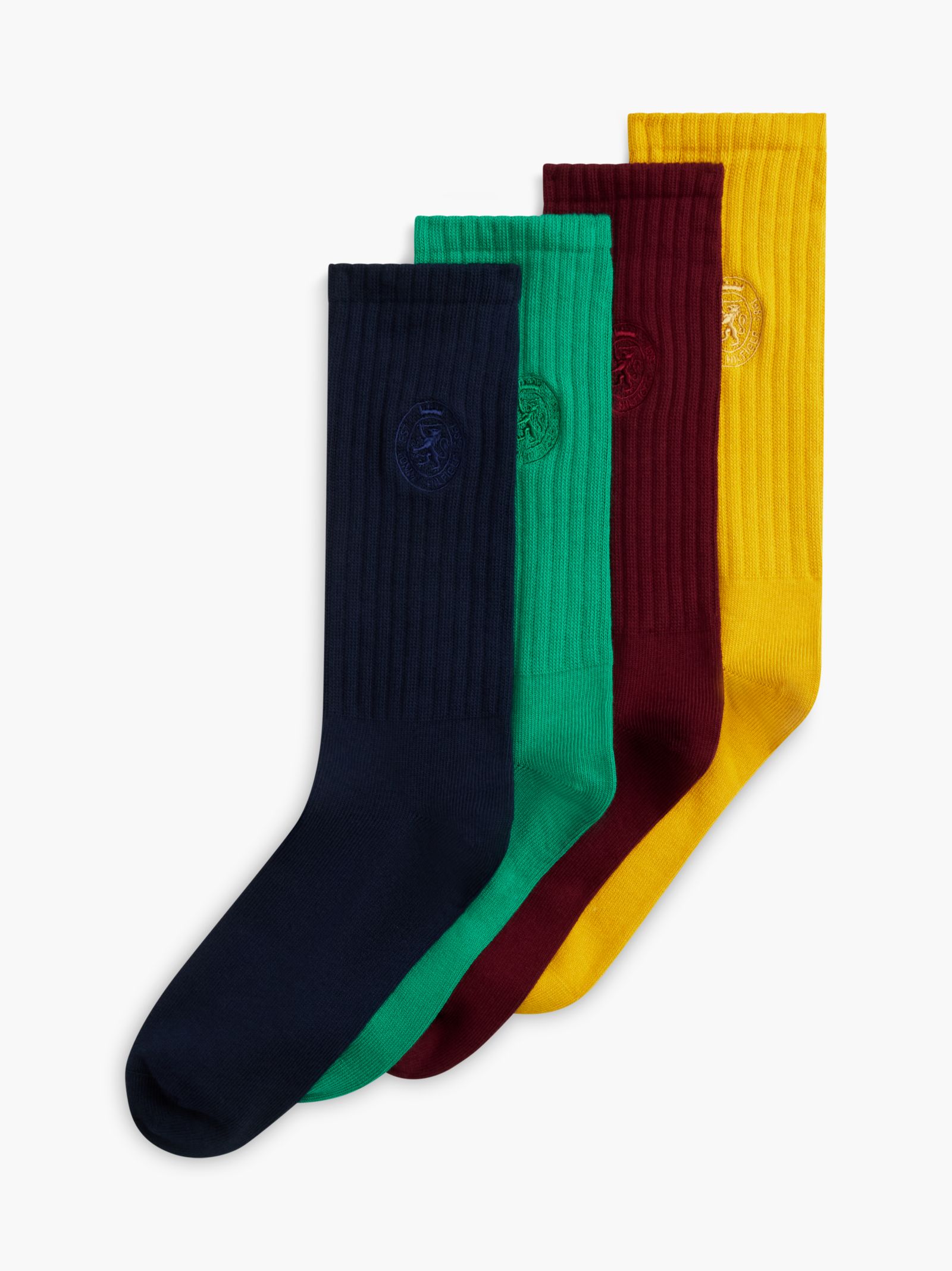Tommy Hilfiger Set van 4 paar geribde sokken met embleem in cadeaubox