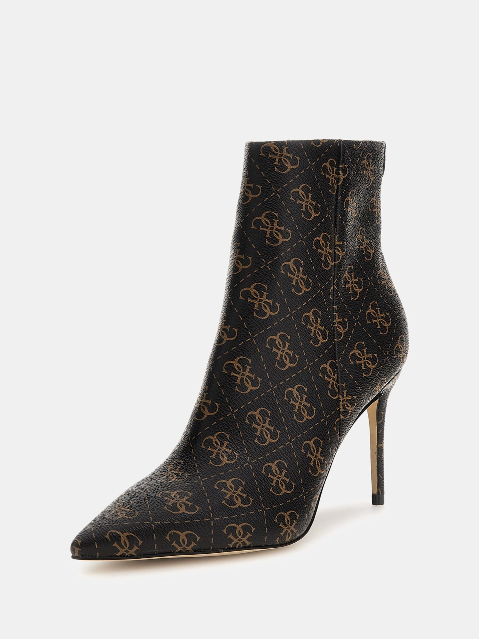 Guess Richer Laarsjes 4G-Logo in bruin