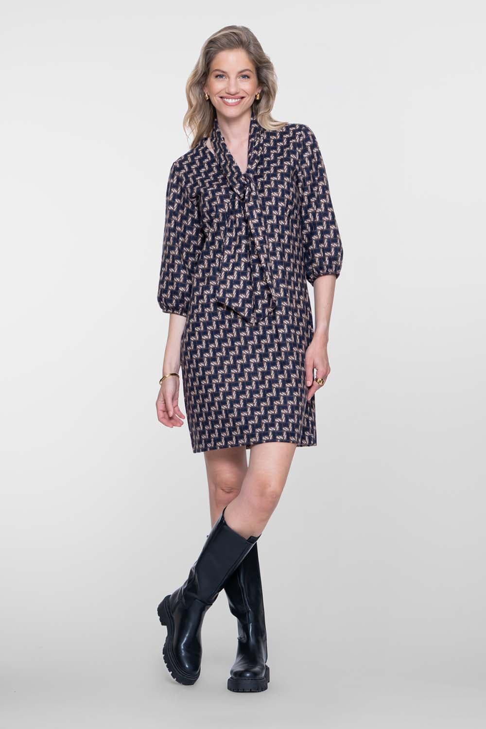 Geisha Jurk Navy dames