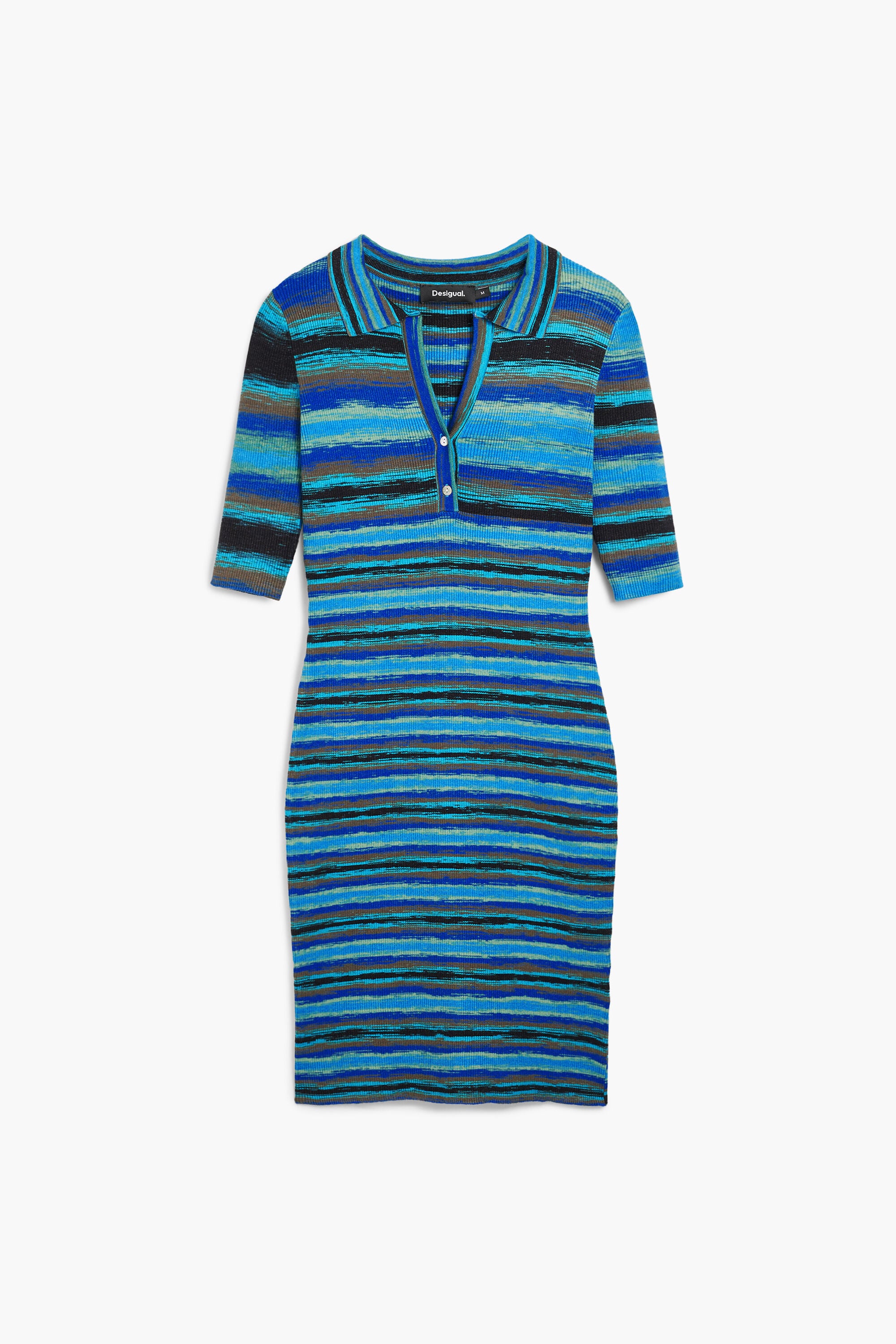 Desigual Polostijl gebreide jurk