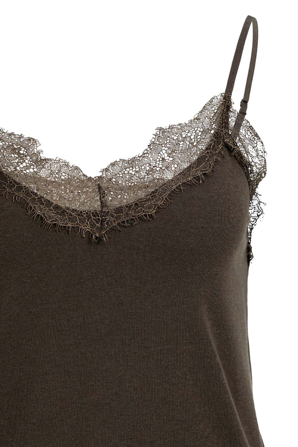Yaya Top Bruin dames in bruin