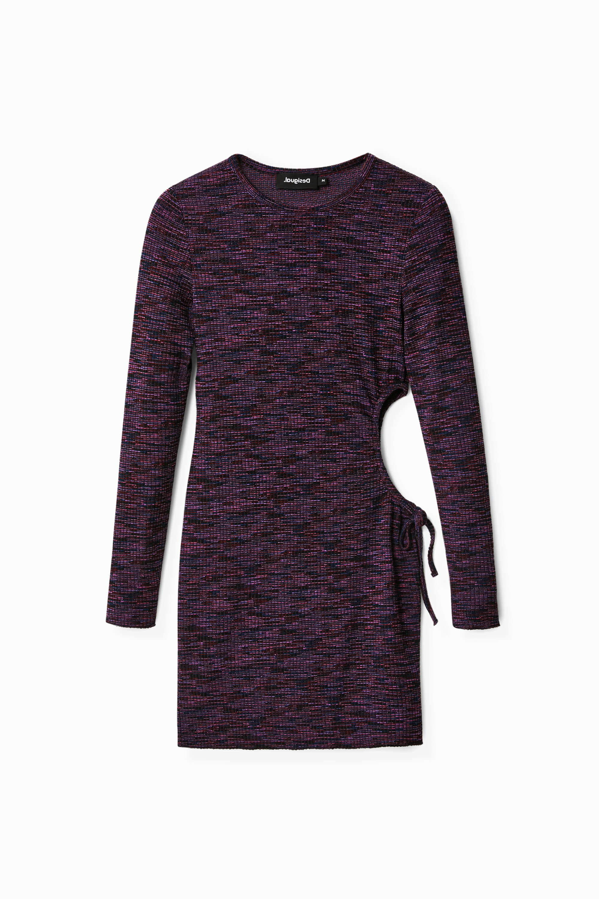 Desigual Korte slim fit jurk met cut-out in multicolor