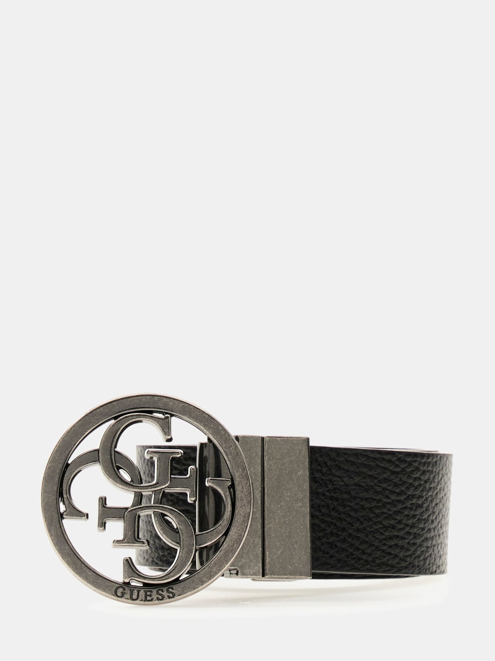 Guess Milano 4G Logo Leren Riem Van Echt Leer