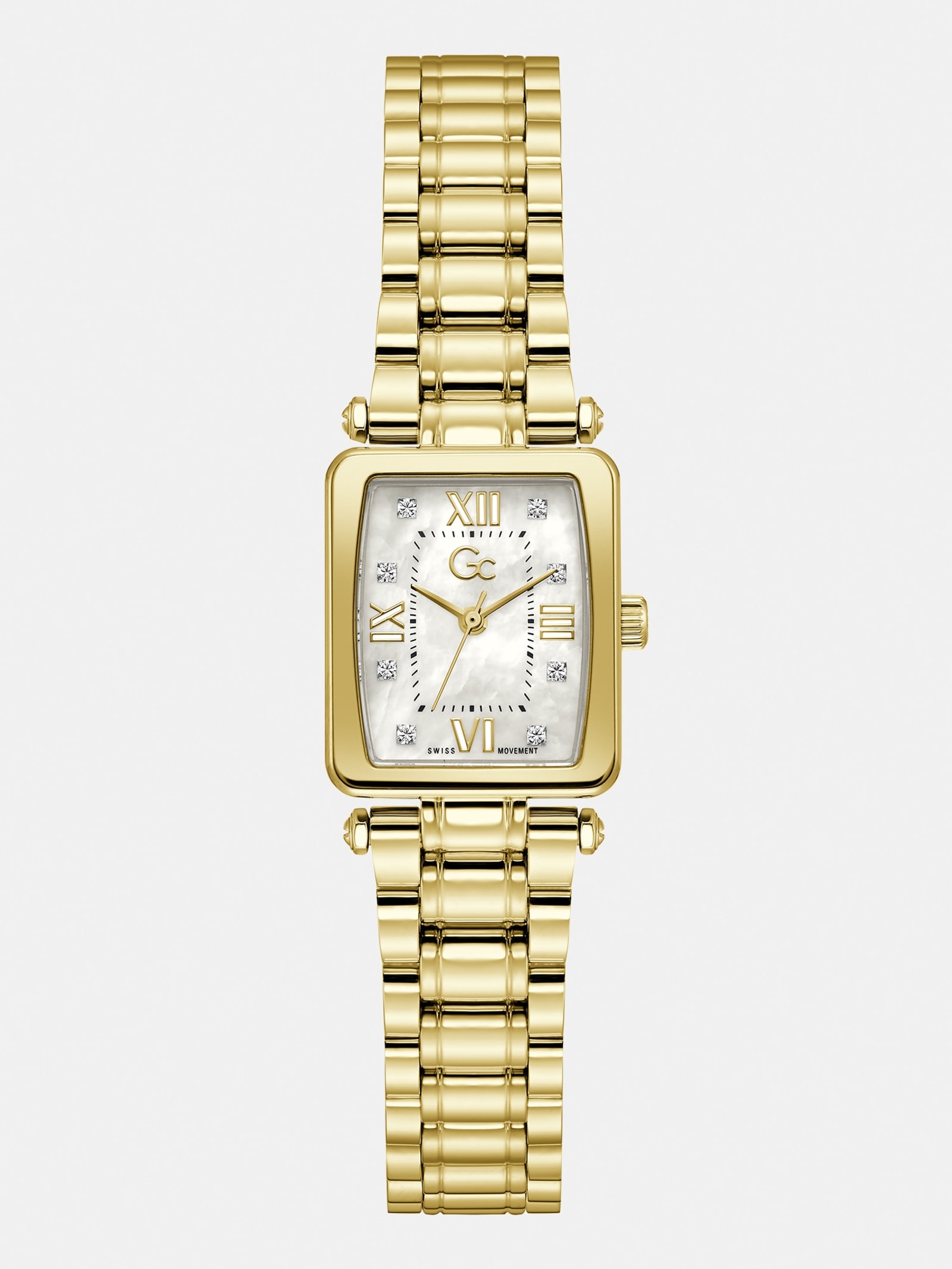 Guess Gc Rvs Analoge Horloge 21 Mm in goud