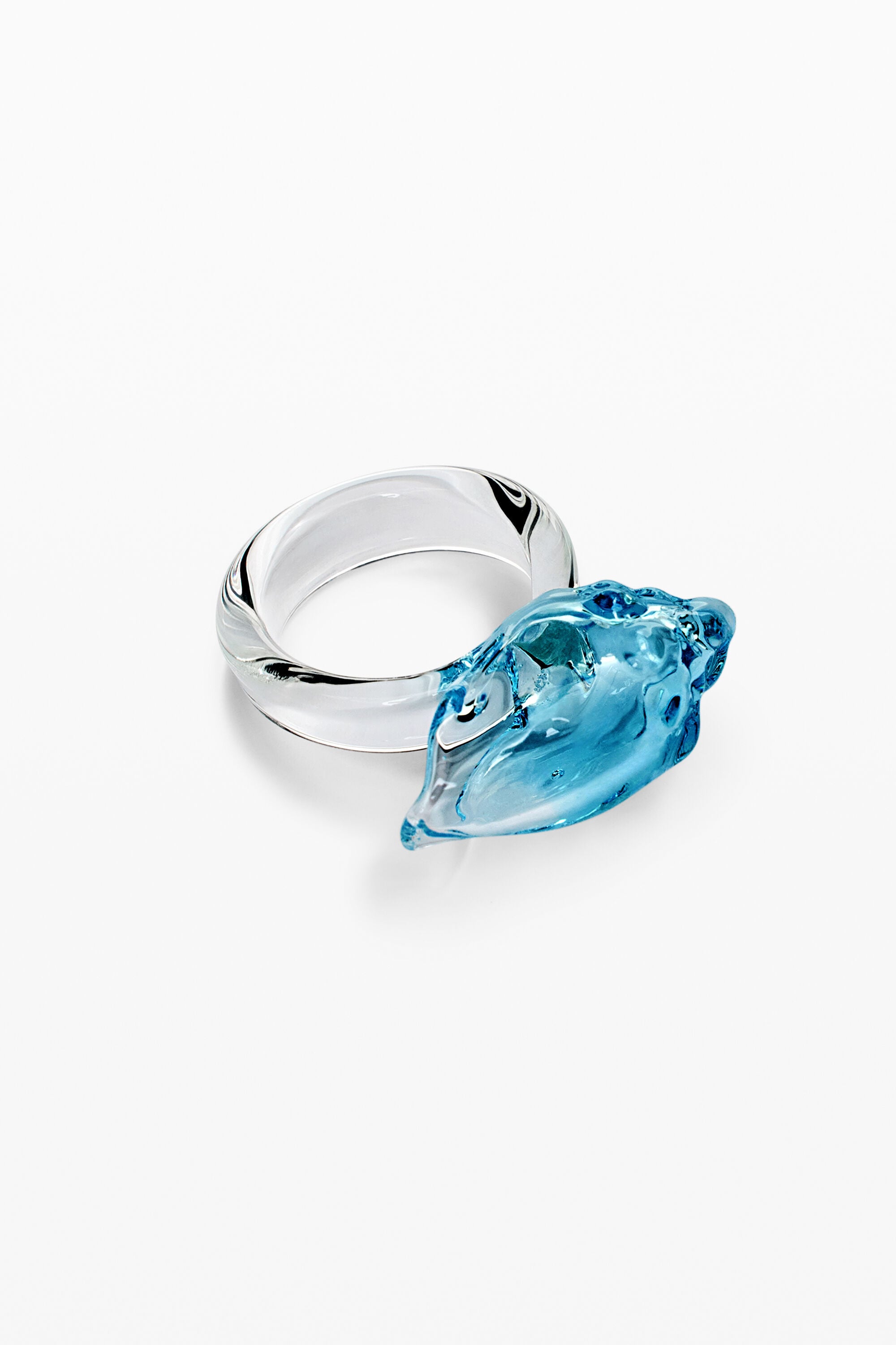 Desigual Ring met kristallen en schelp Zalio
