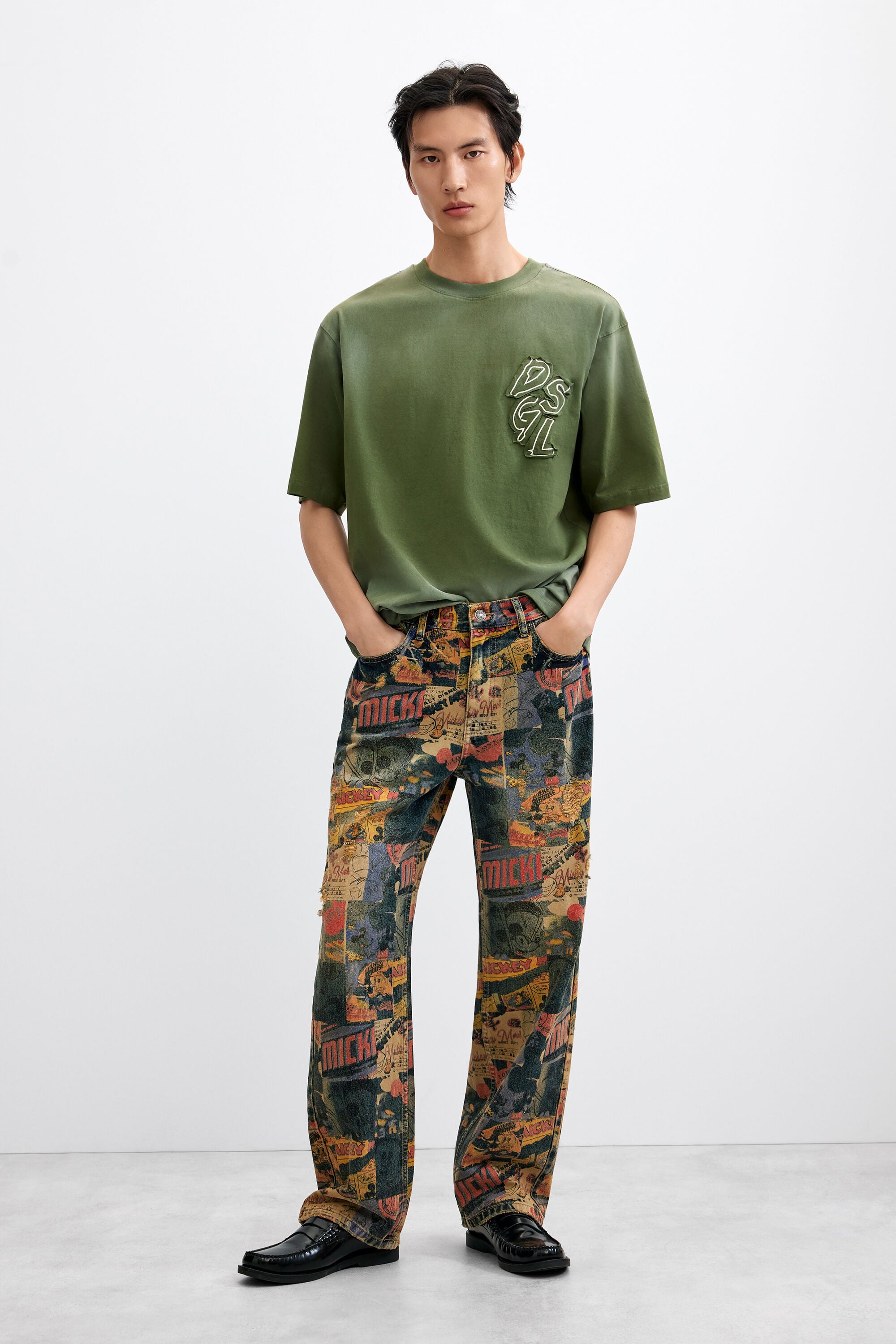 Desigual Bedrukte Mickey™-spijkerbroek