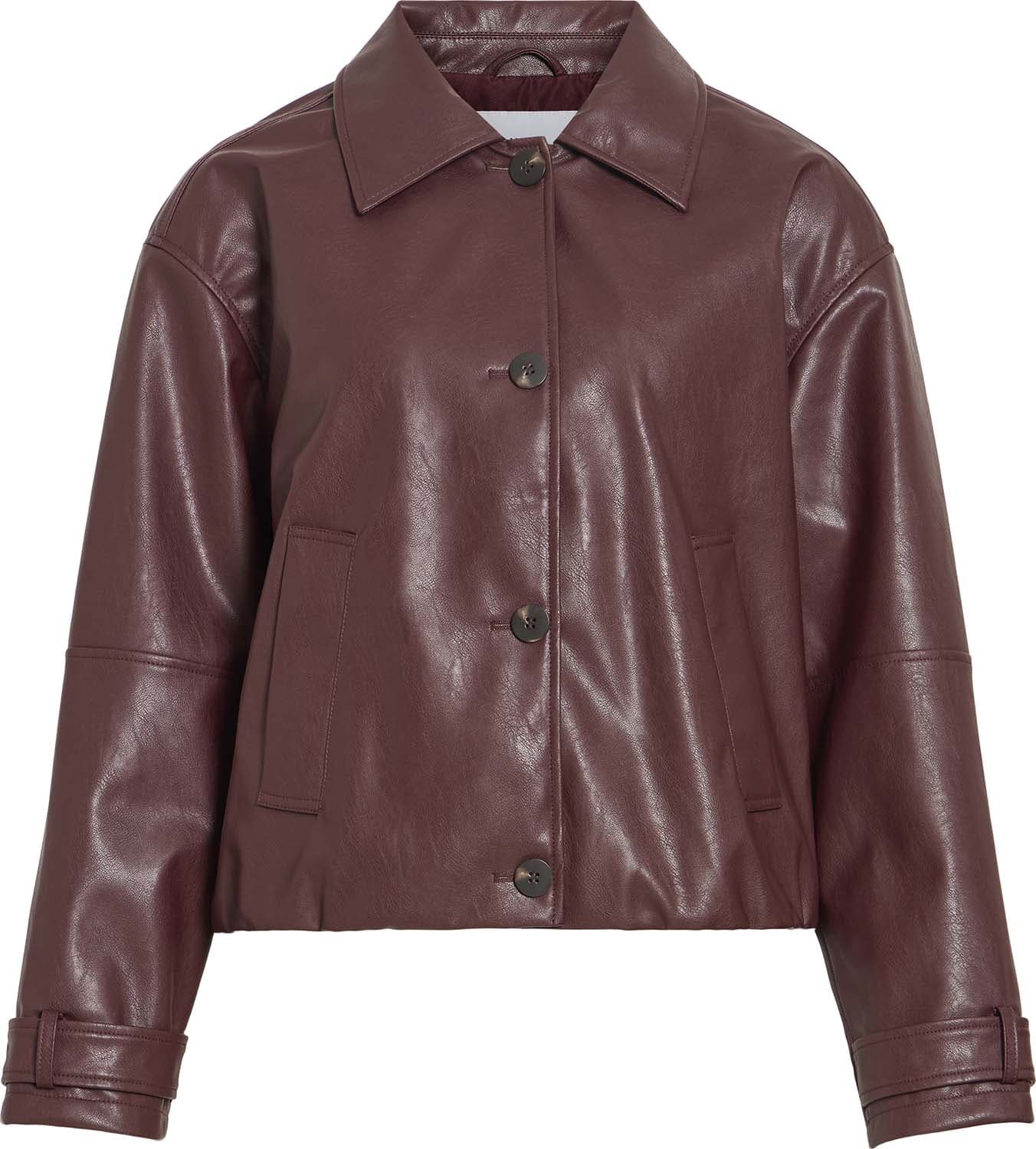 Vila Jack Solace PU Bordeaux Rood dames