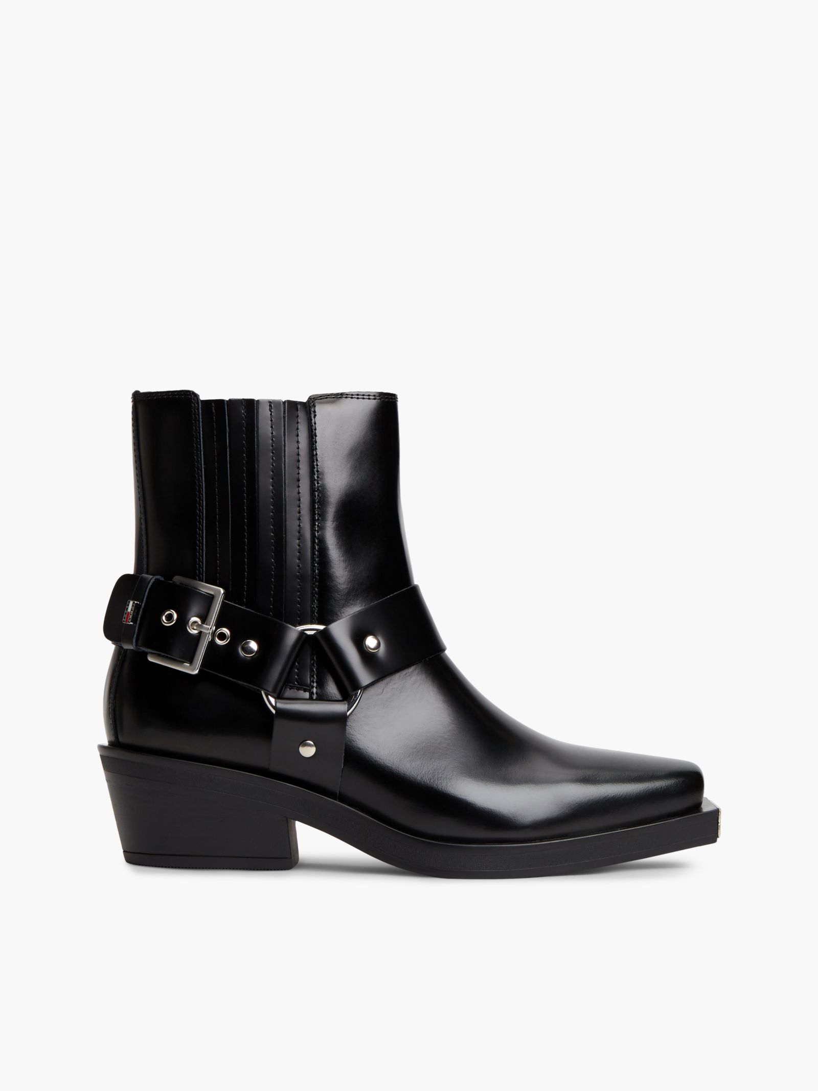 Tommy Jeans leren western laars met gespband