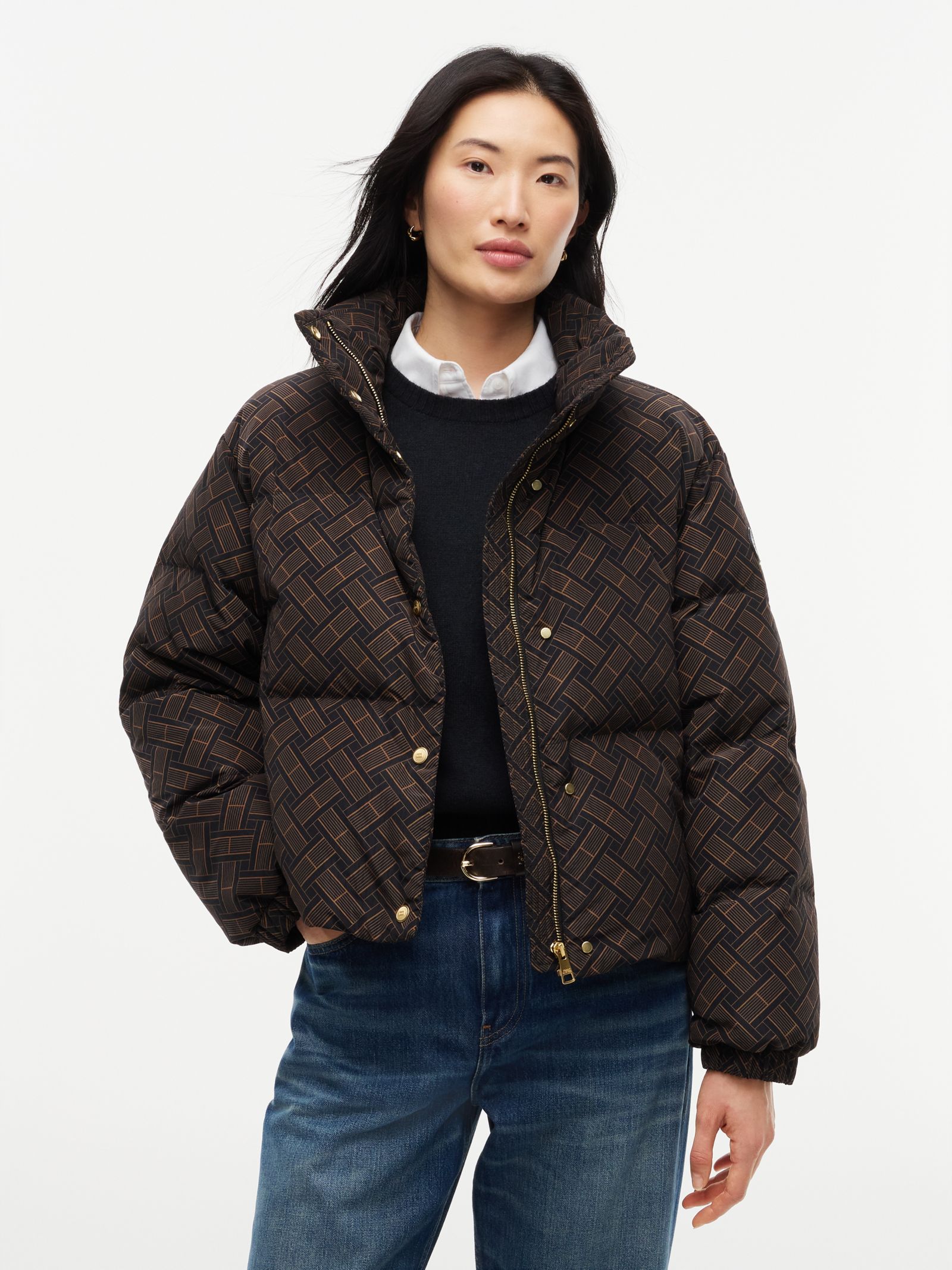 Tommy Hilfiger Relaxed donsjack met Repeat Vlag