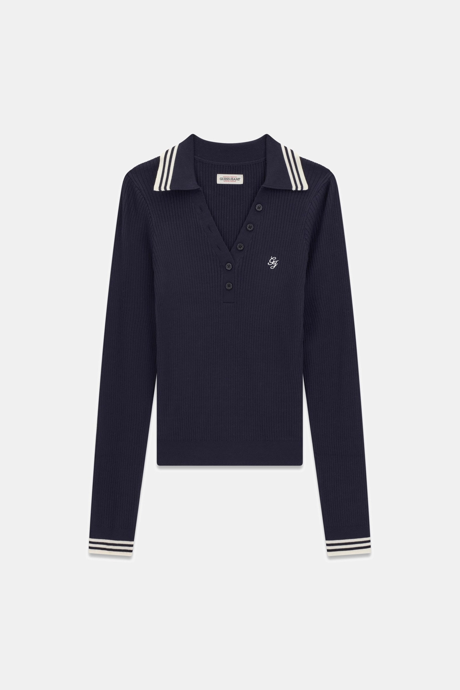 Guess Geborduurde Polotrui in marine