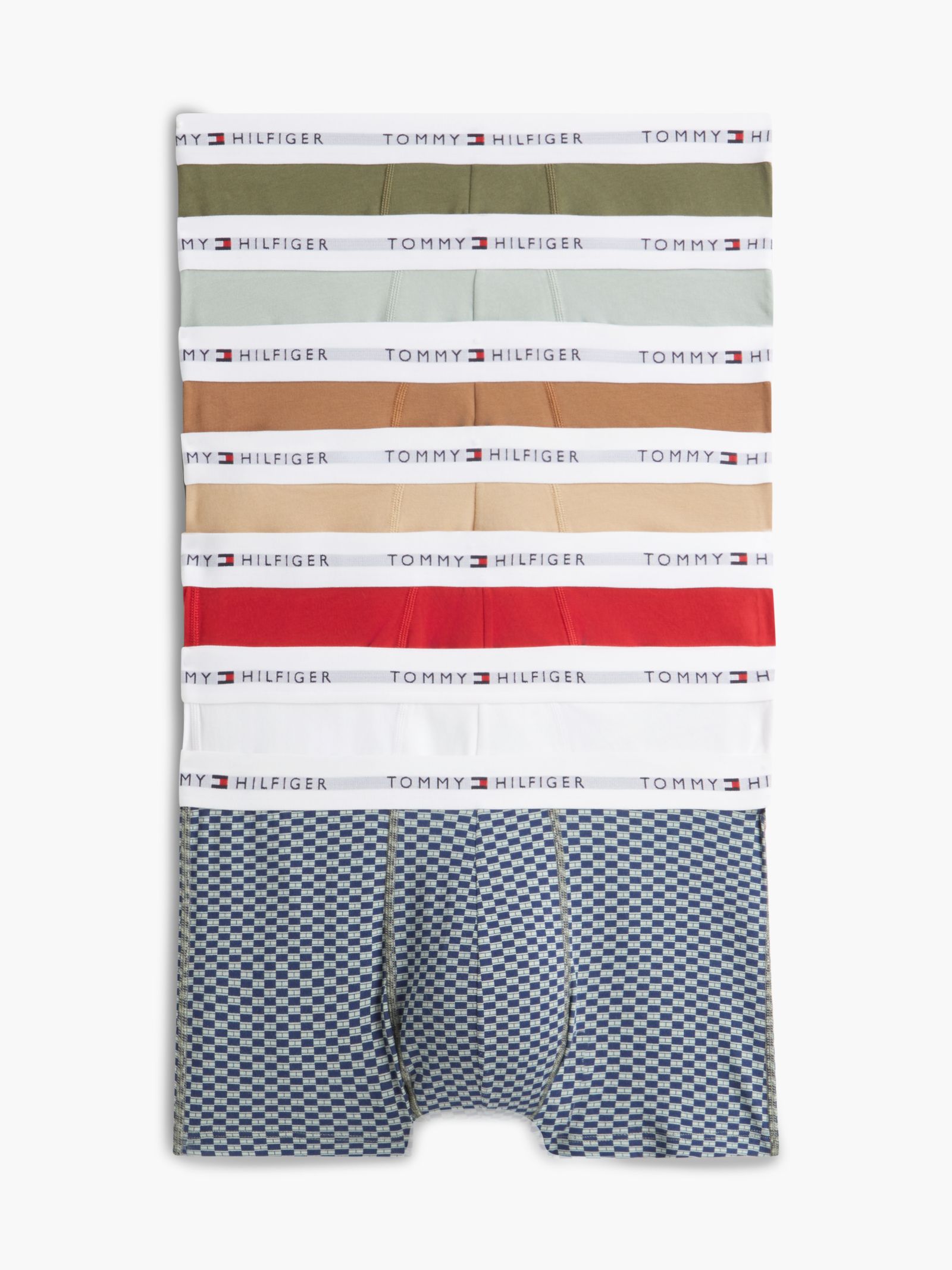 Tommy Hilfiger Set van 7 boxershorts met Signature Logotaille in multicolor