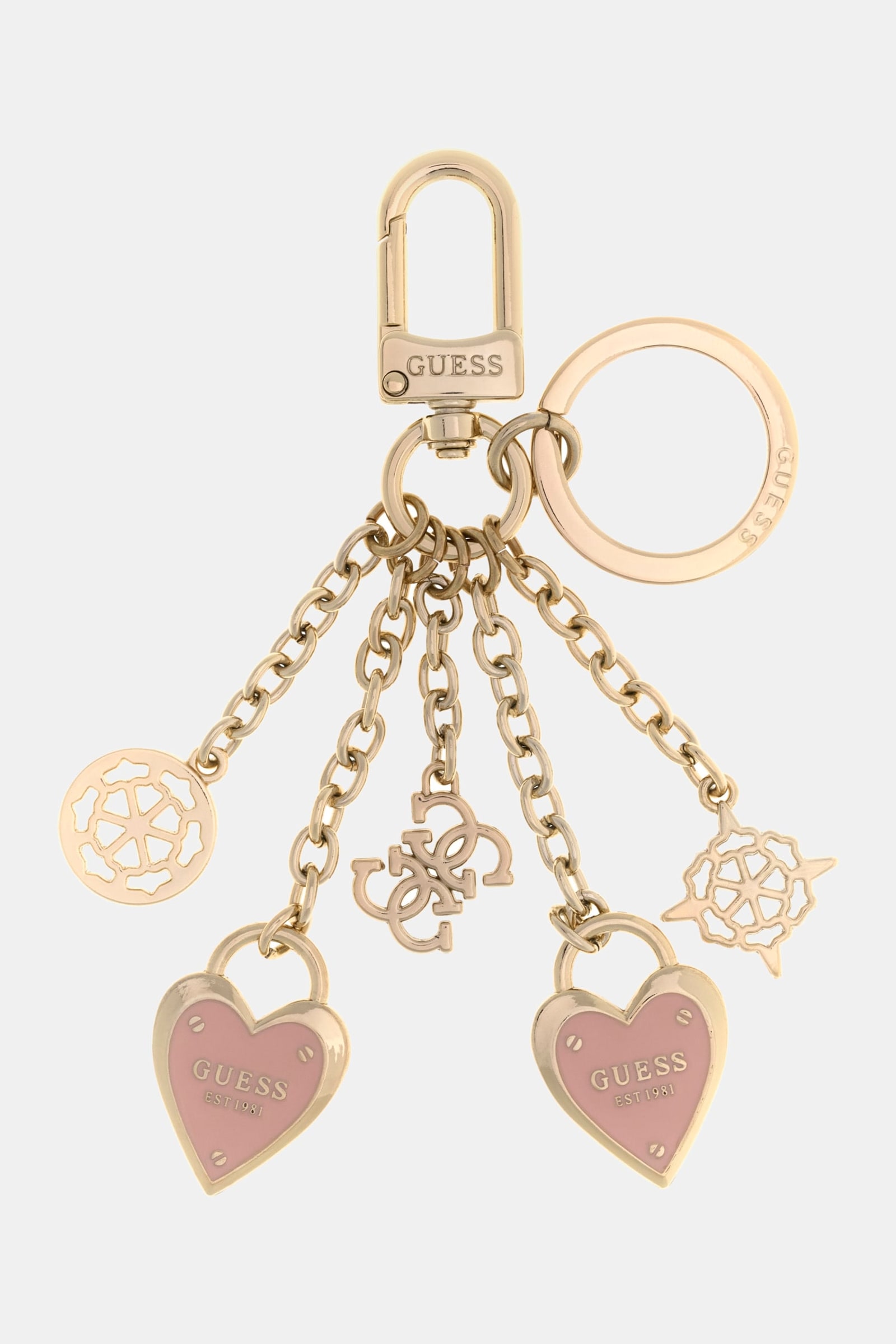 Guess Sleutelhanger Met Logo for women in goud