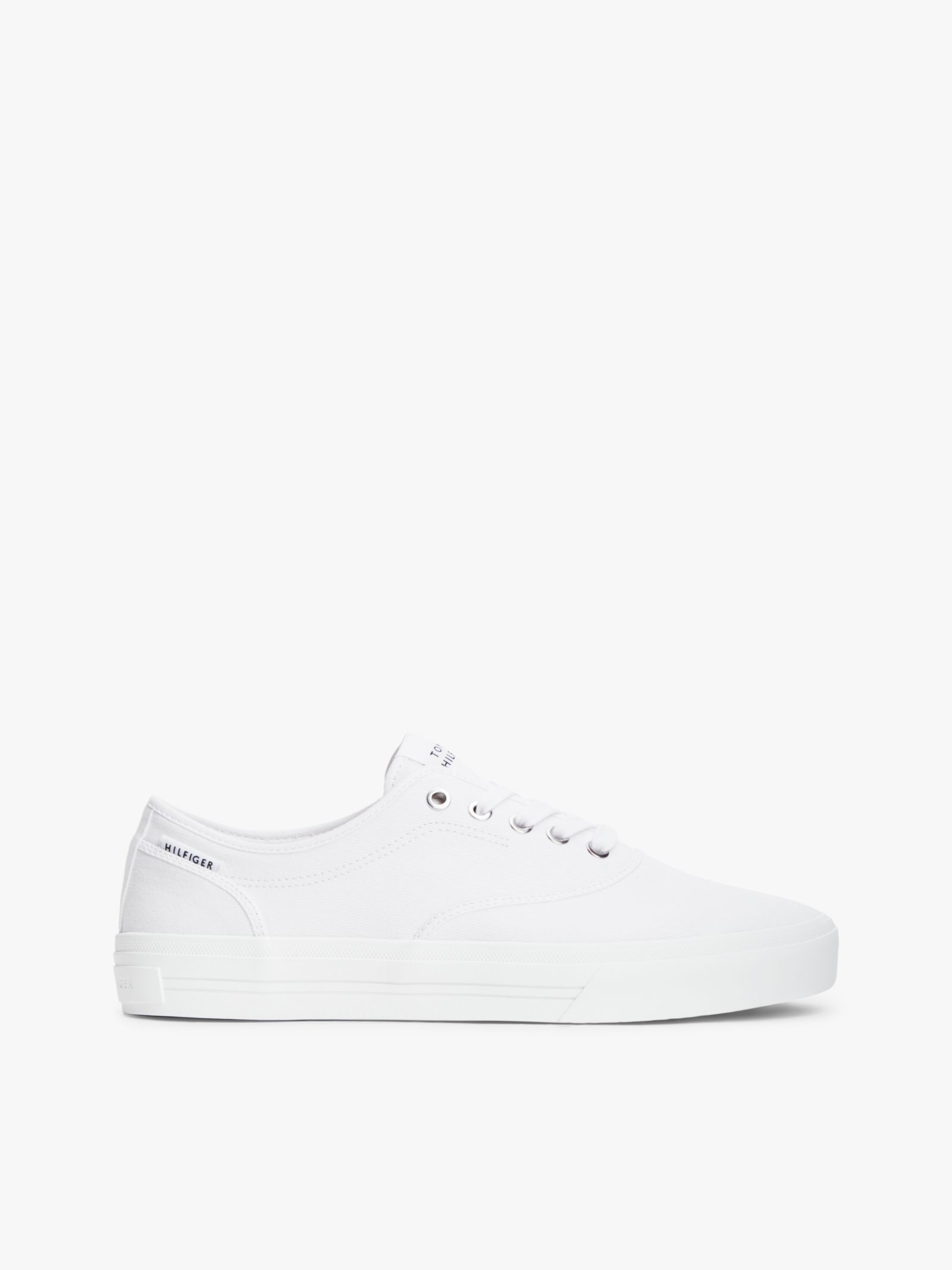 Tommy Hilfiger canvas cupsole sneaker in wit