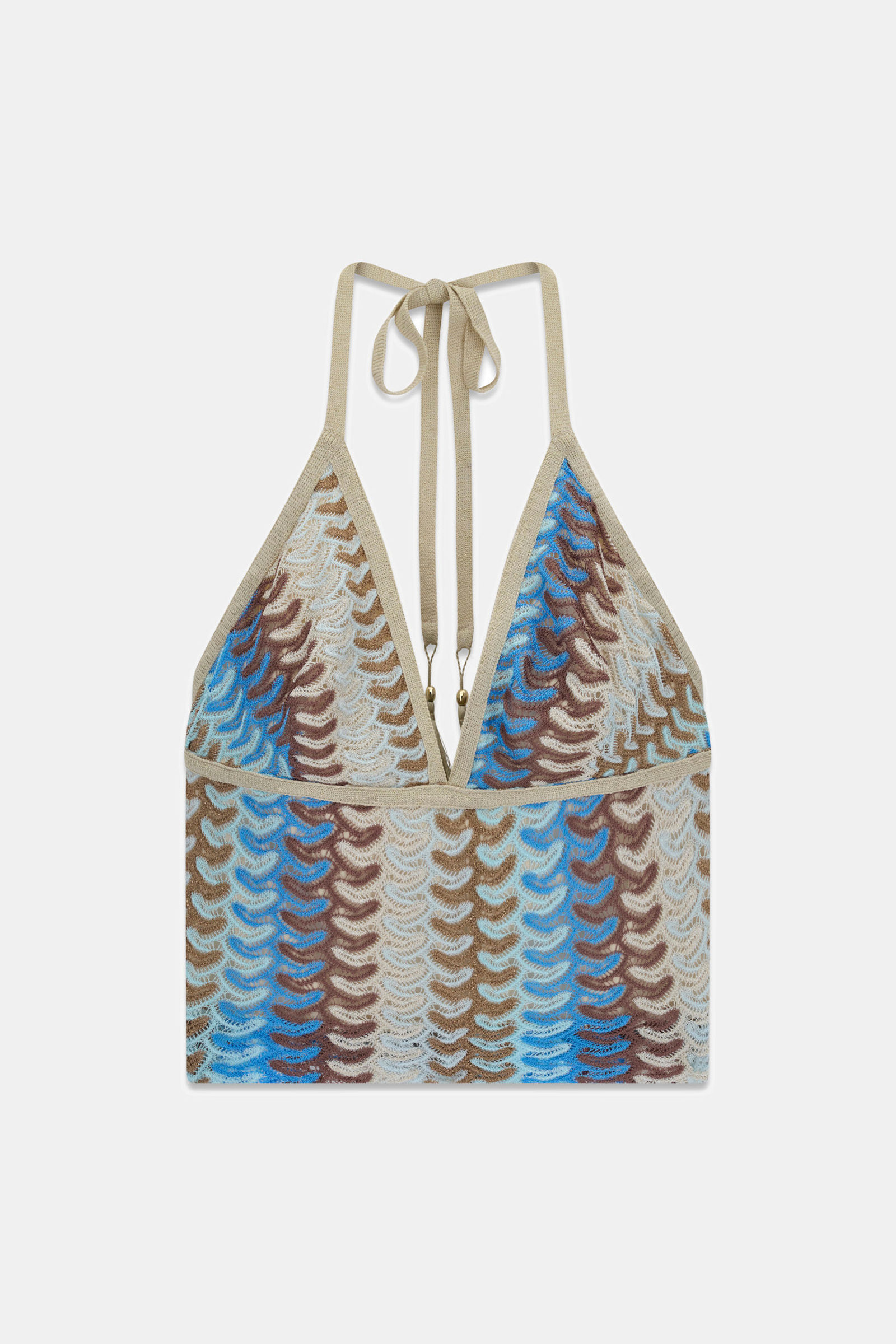 Guess Gebreide Cropped Top in multicolor