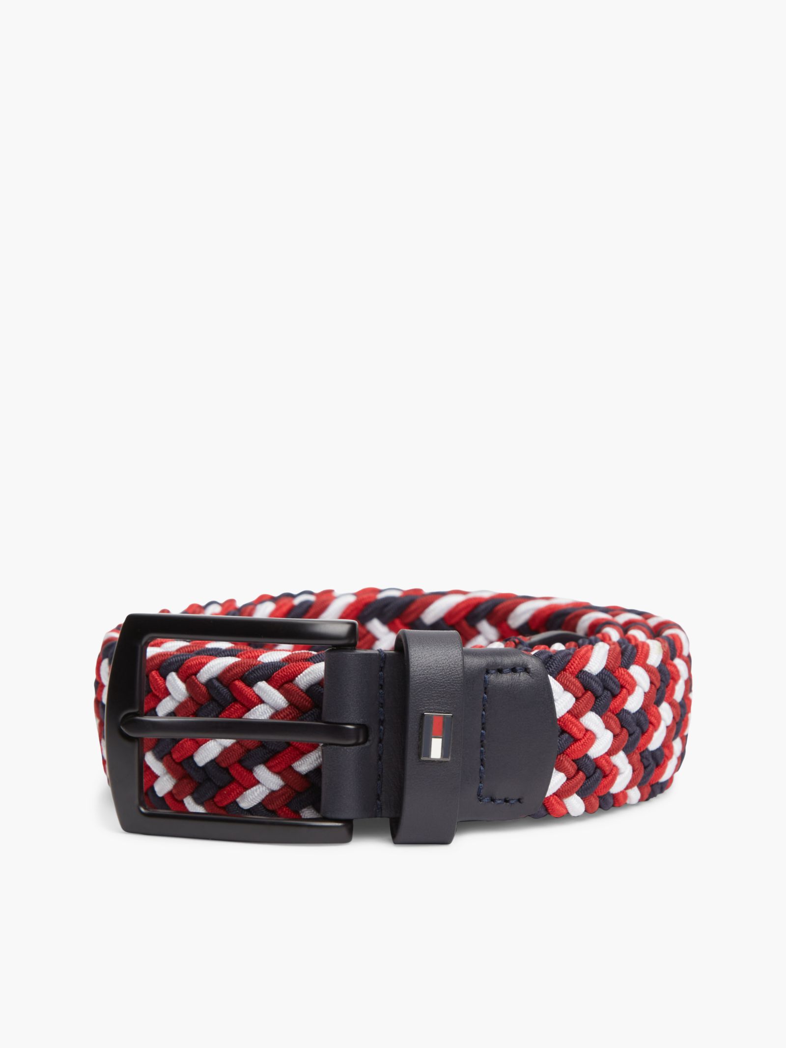 Tommy Hilfiger Denton Geweven riem met geëmailleerde vlag