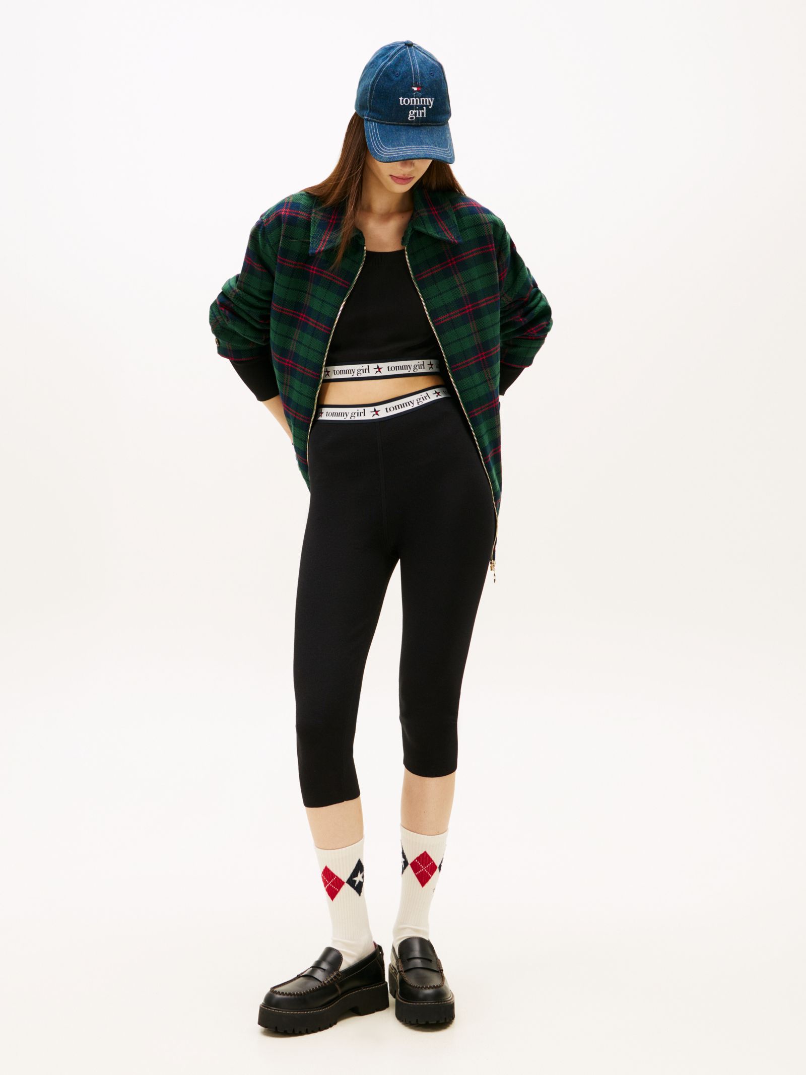 Tommy Jeans Tommy Girl extra slim cropped gebreide broek