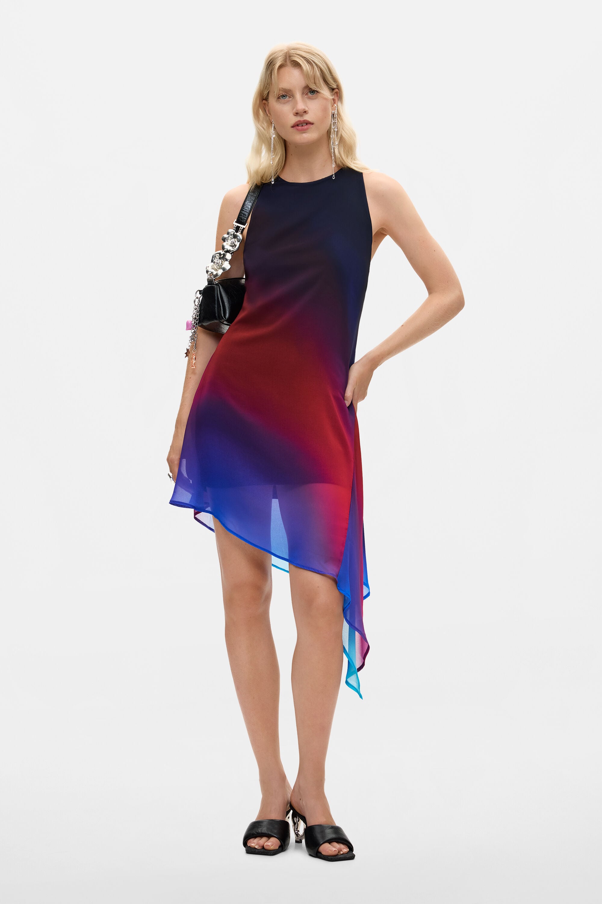 Desigual Asymmetrische tule jurk