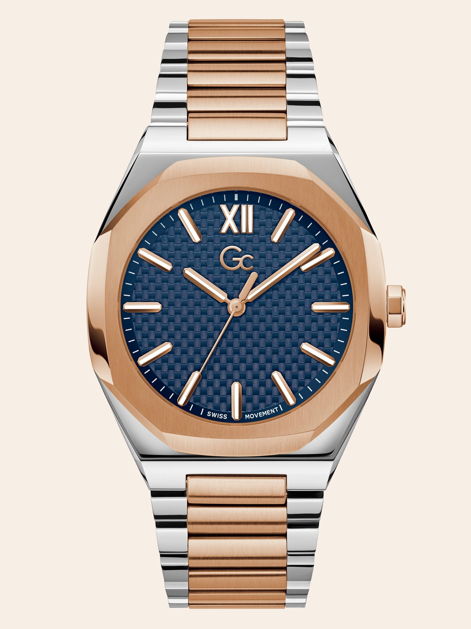 Guess Analoog Horloge Gc Staal for men in blauw